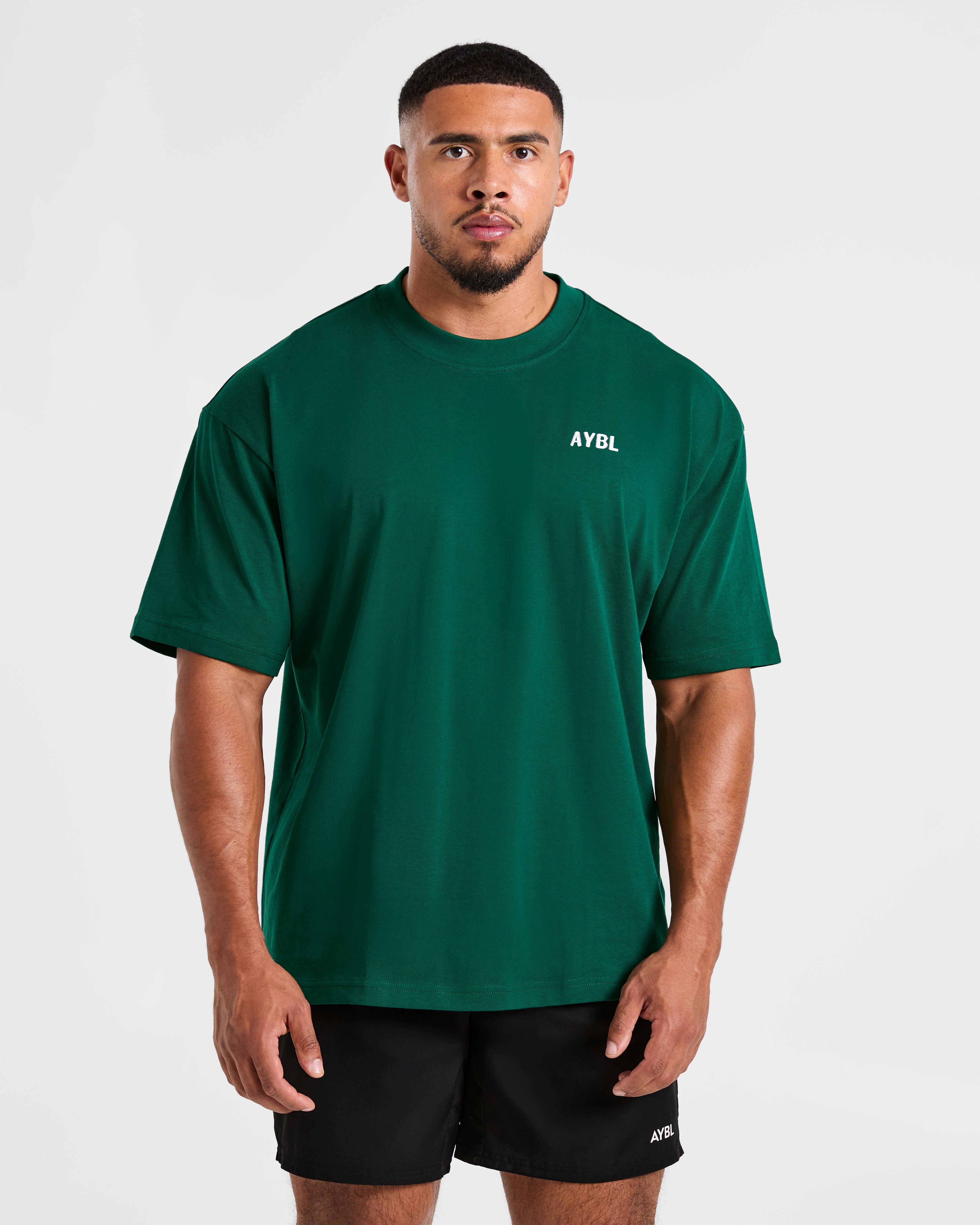 Lift Heavy Oversized T Shirt - Forest Green