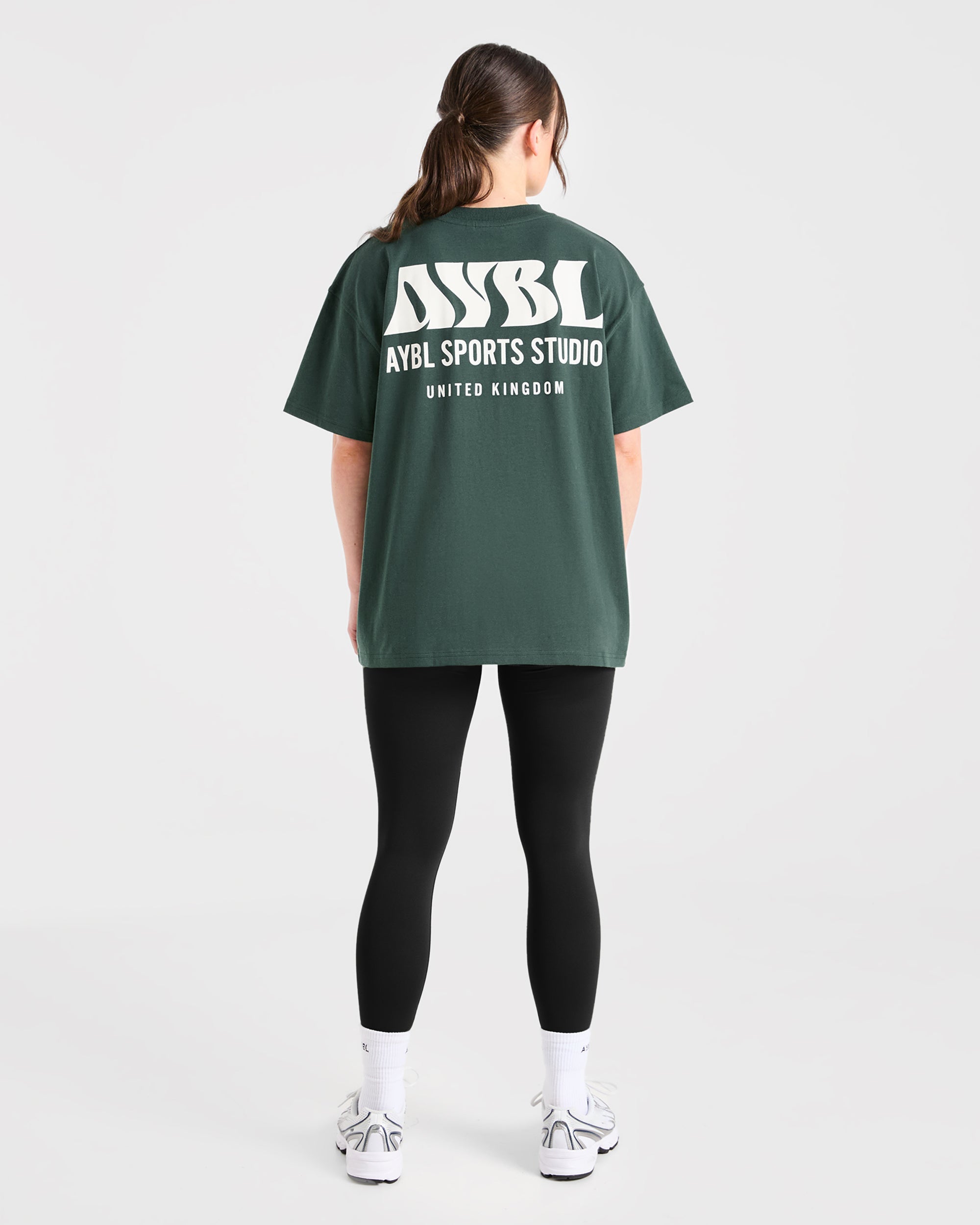 AYBL Sports Studio Oversized T Shirt - Forest Green