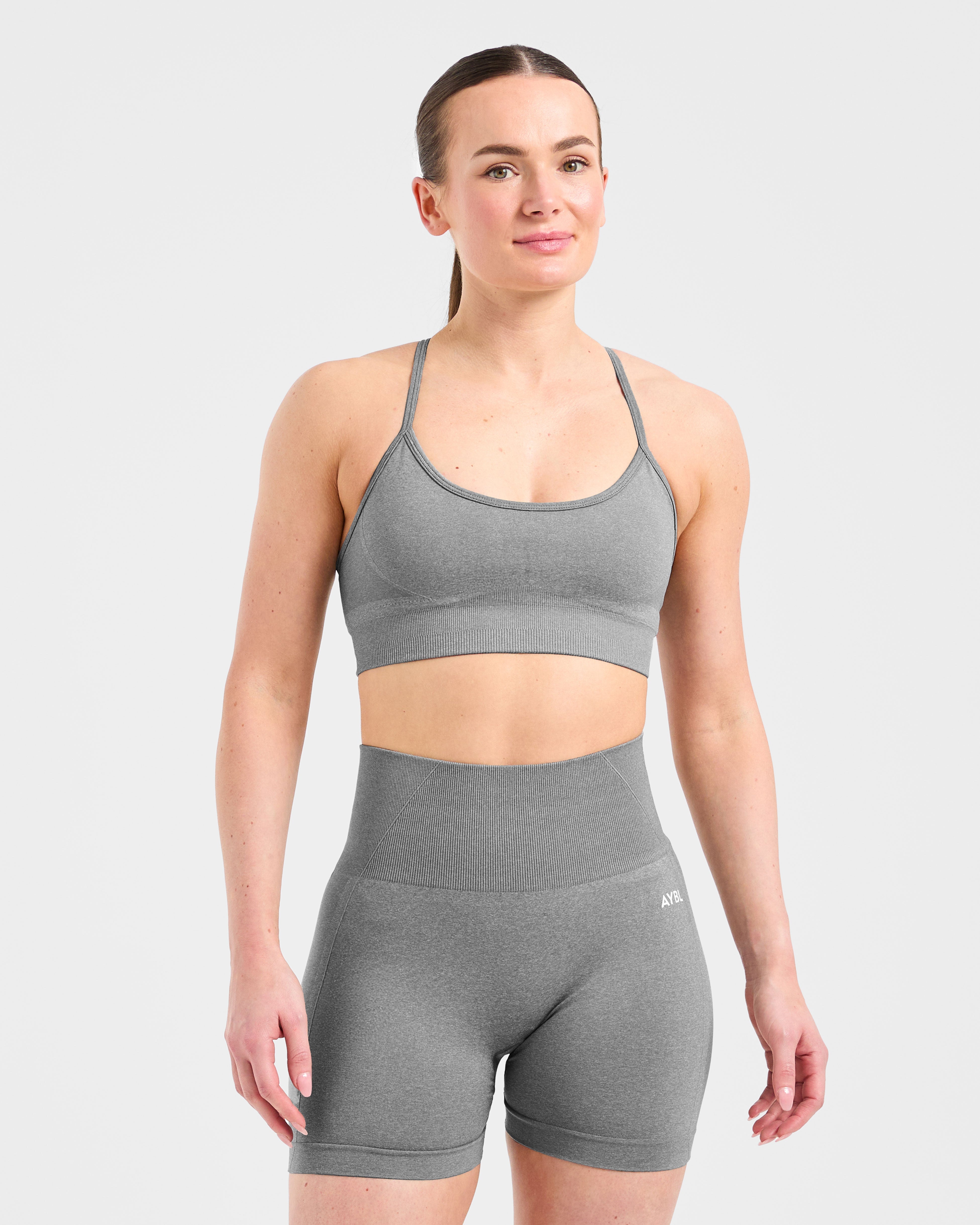 Empower Seamless Sports Bra - Grey Marl