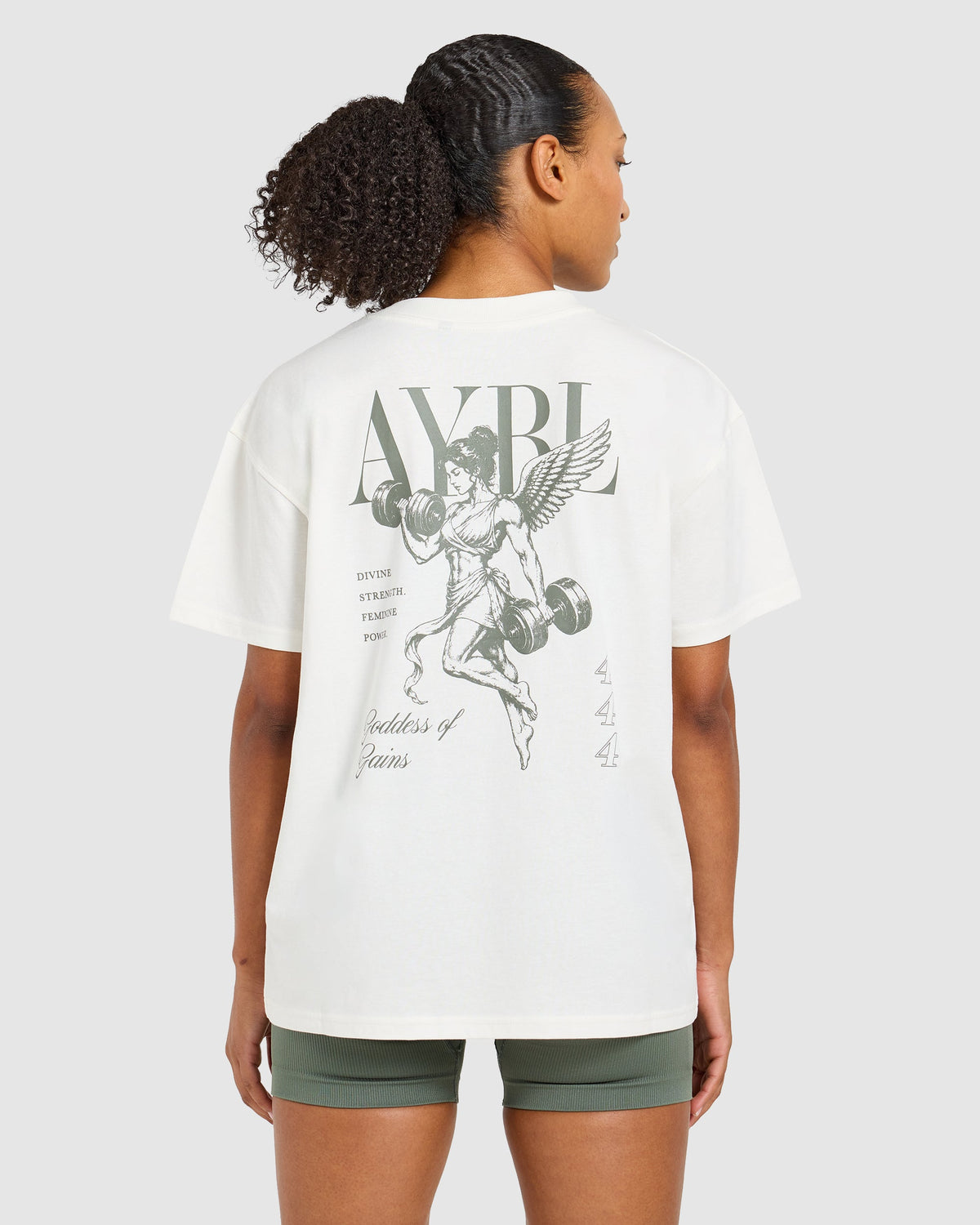 Goddess Of Gains Oversized T Shirt - Off White