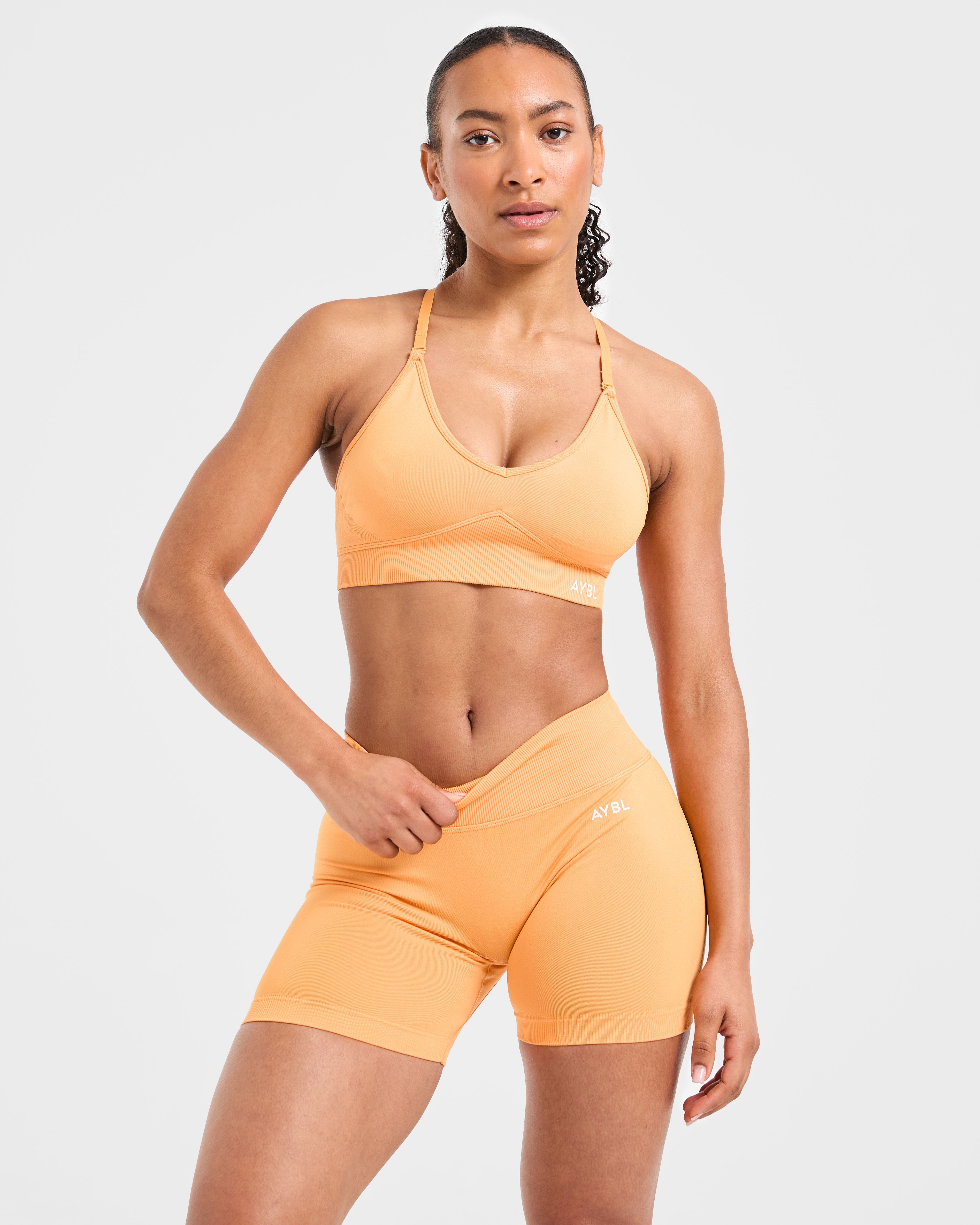 Adapt Seamless Shorts - Bright Orange