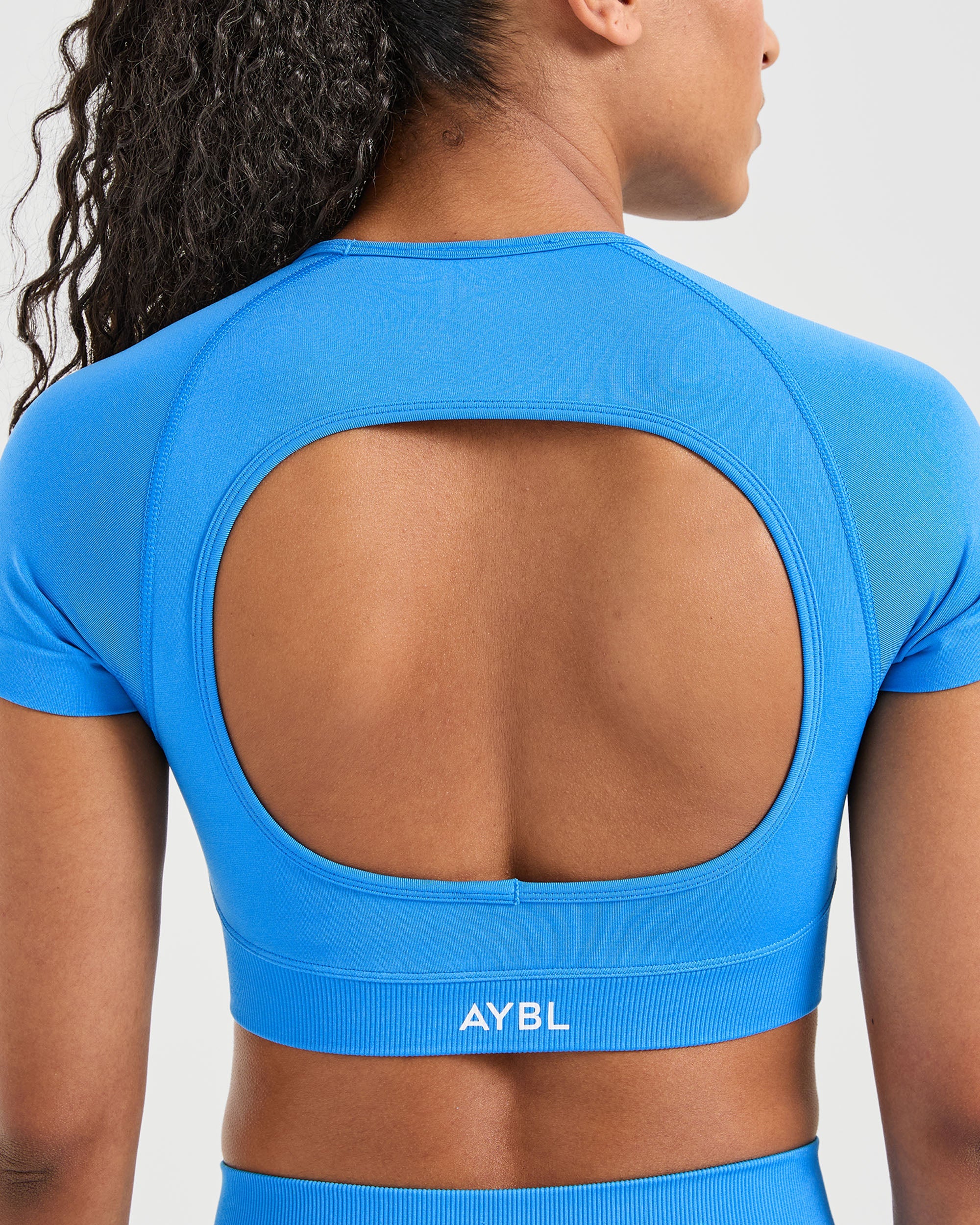 Adapt Seamless Crop Top - Spring Cobalt