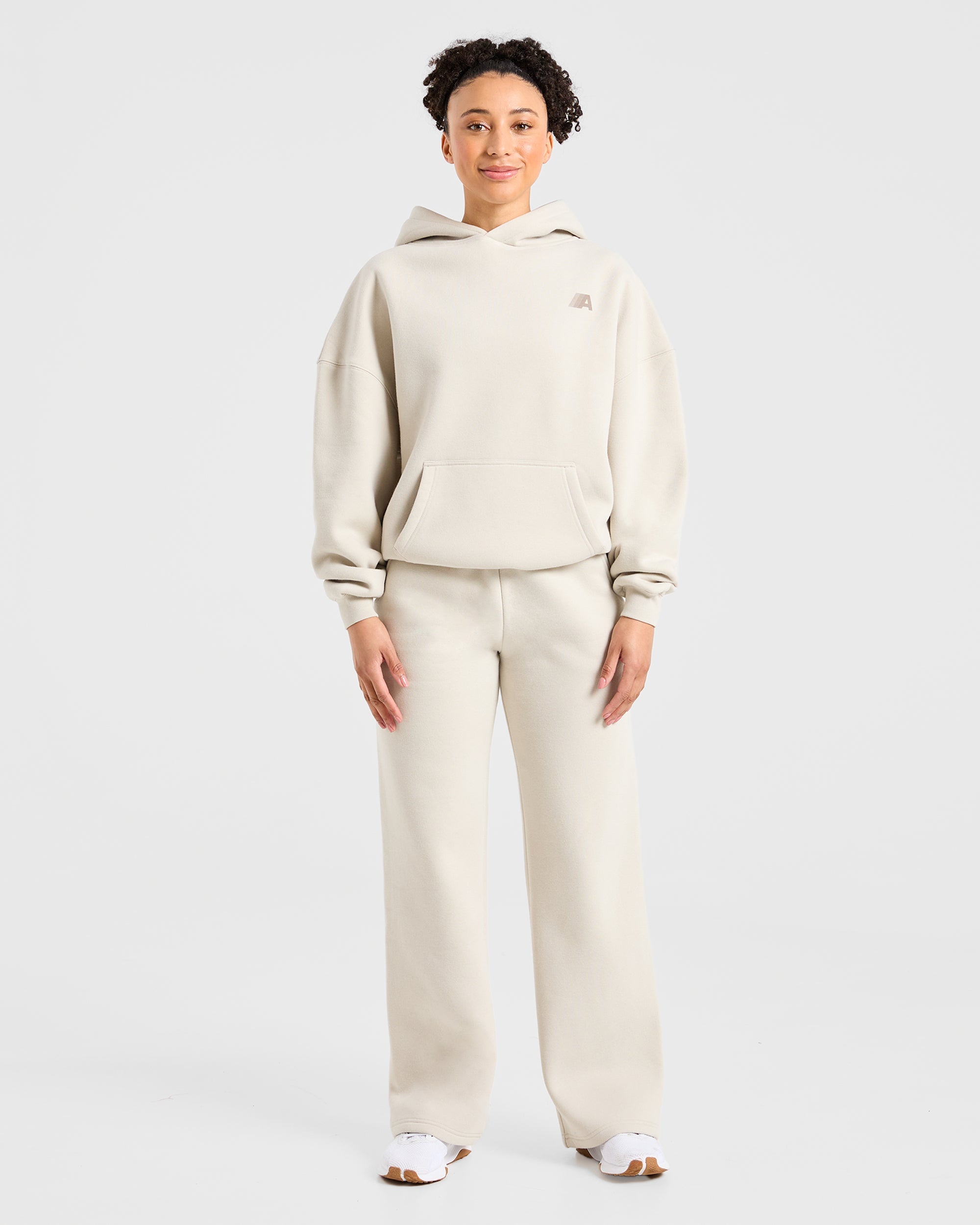 Image 4 from Retro Athletics Oversized Hoodie - Sand