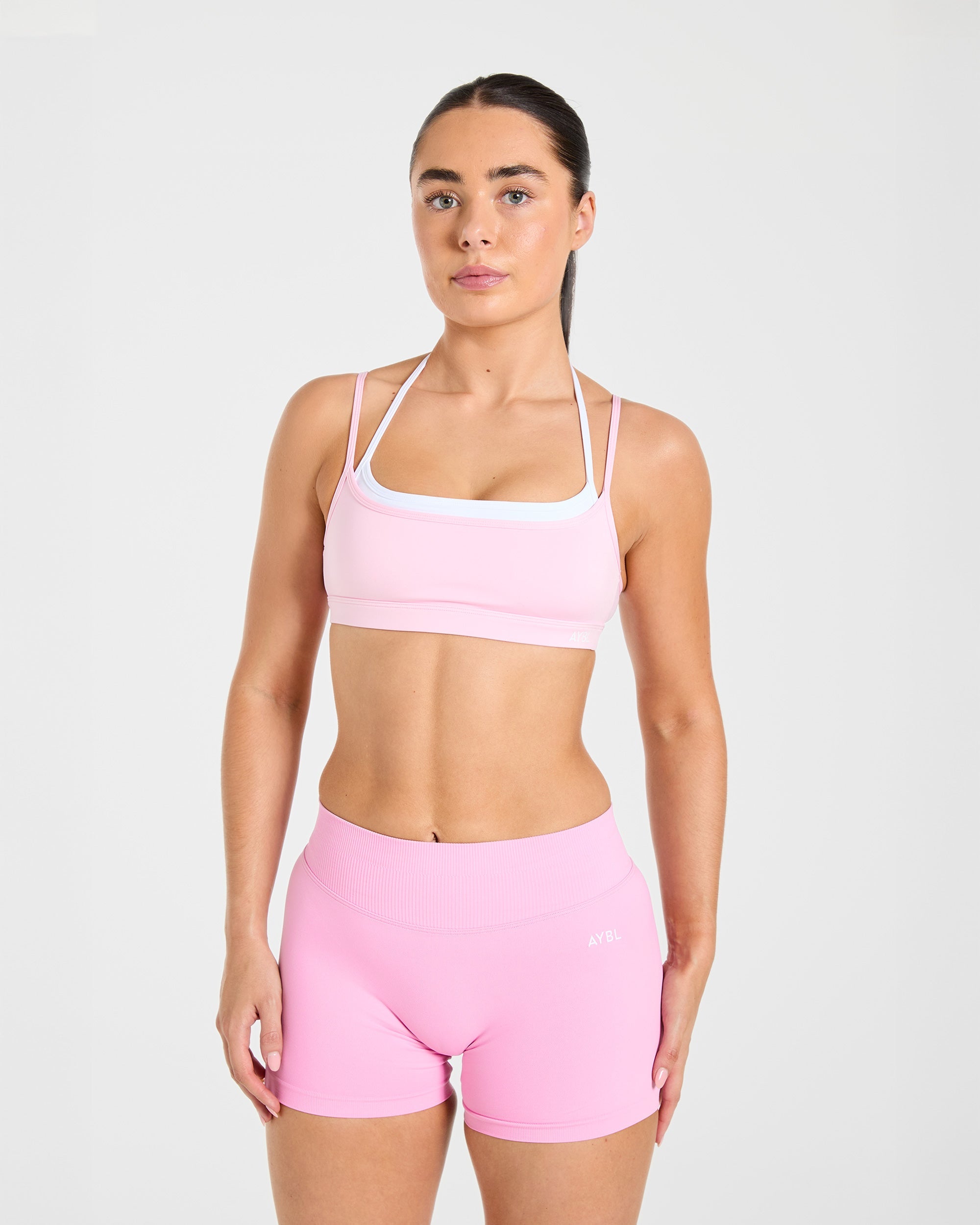 Essential Double Layer Sports Bra - Pink
