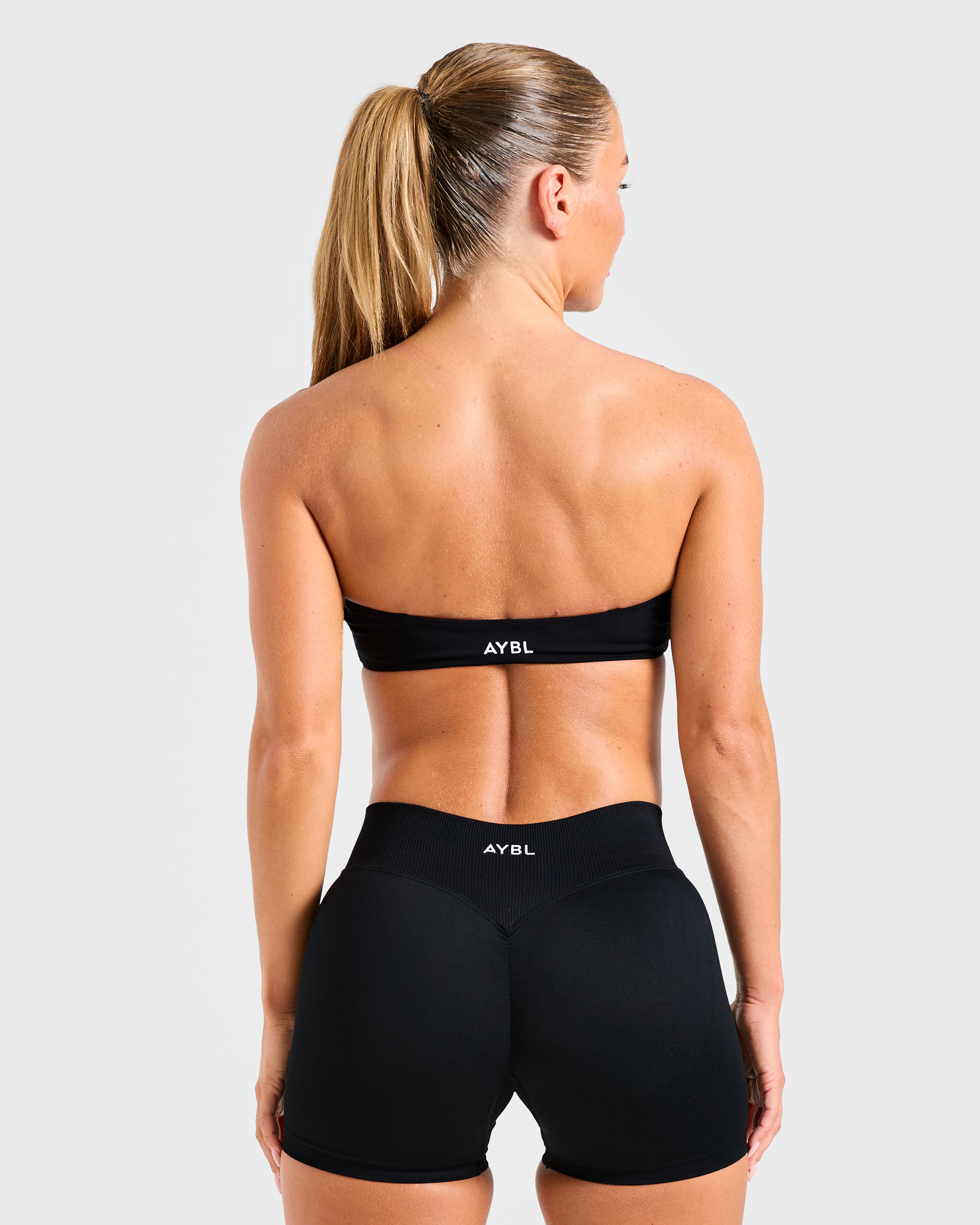 Essential Bandeau Sports Bra - Black