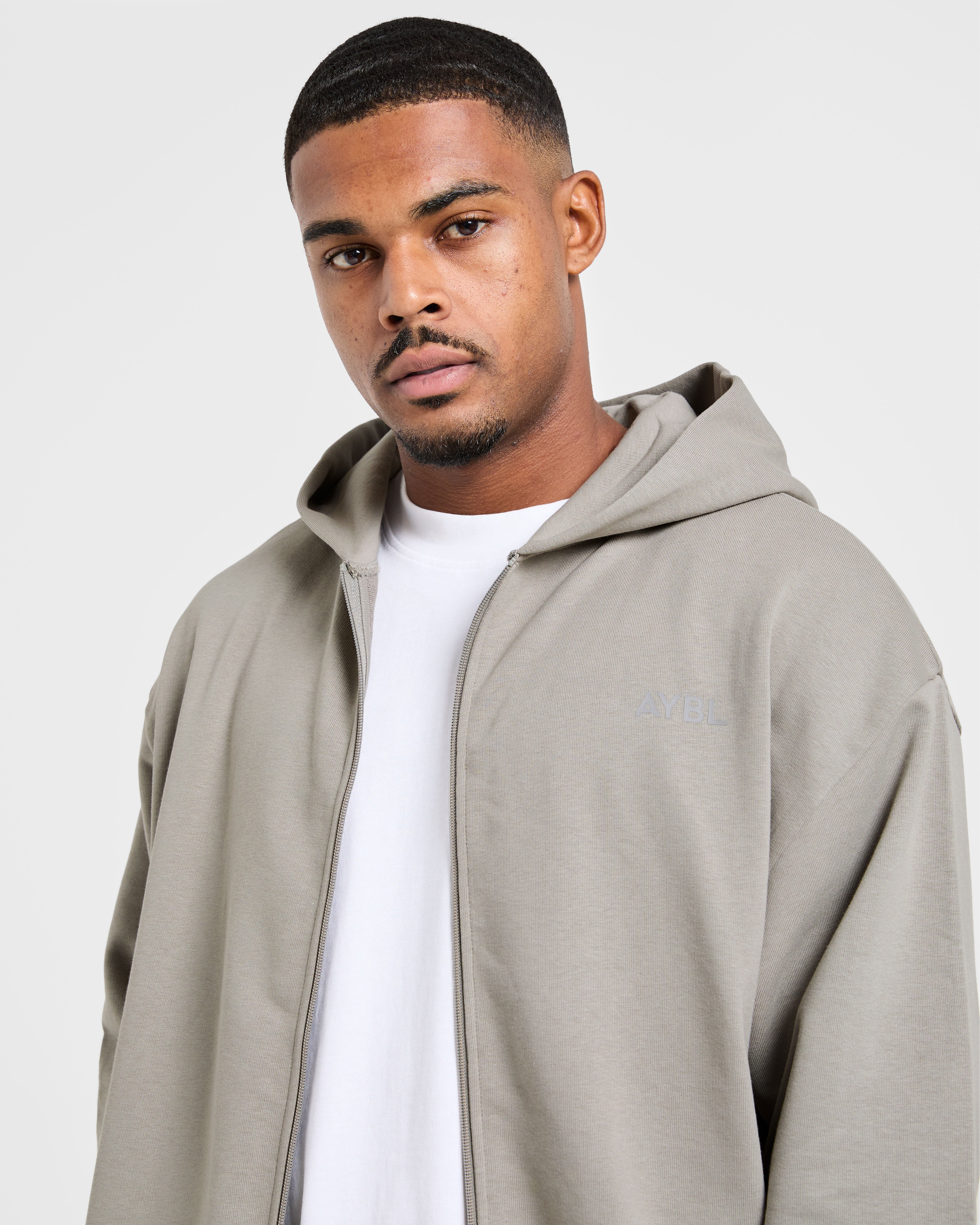 Craft Oversized Zip Up Hoodie - Misty