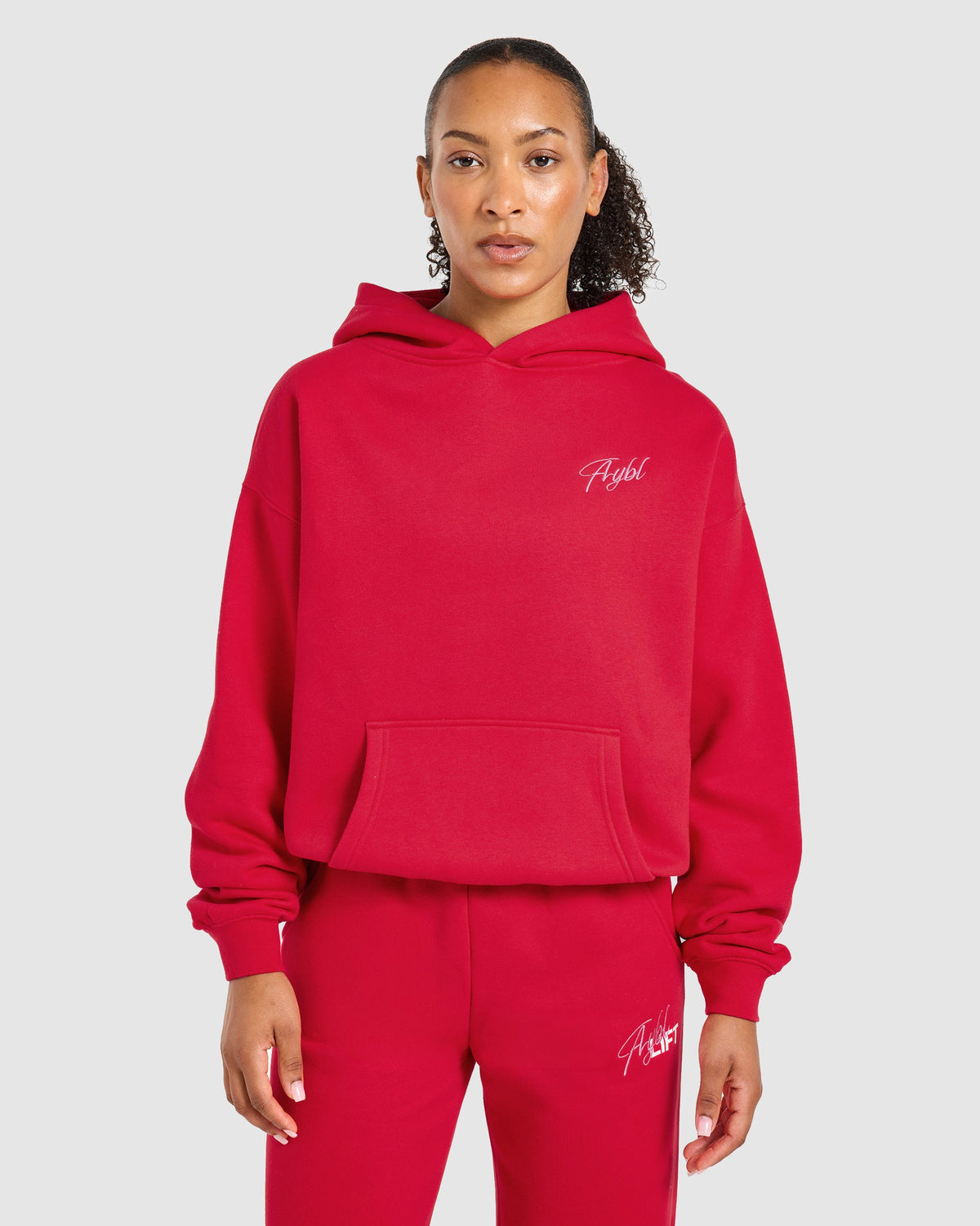 Lift Graphic 2.0 Oversized Hoodie - Red