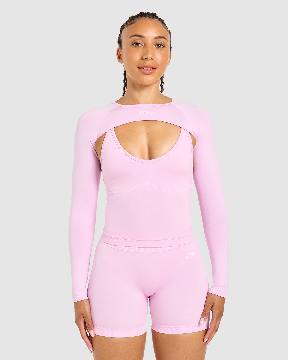 Adapt Seamless Shrug - Spring Pink