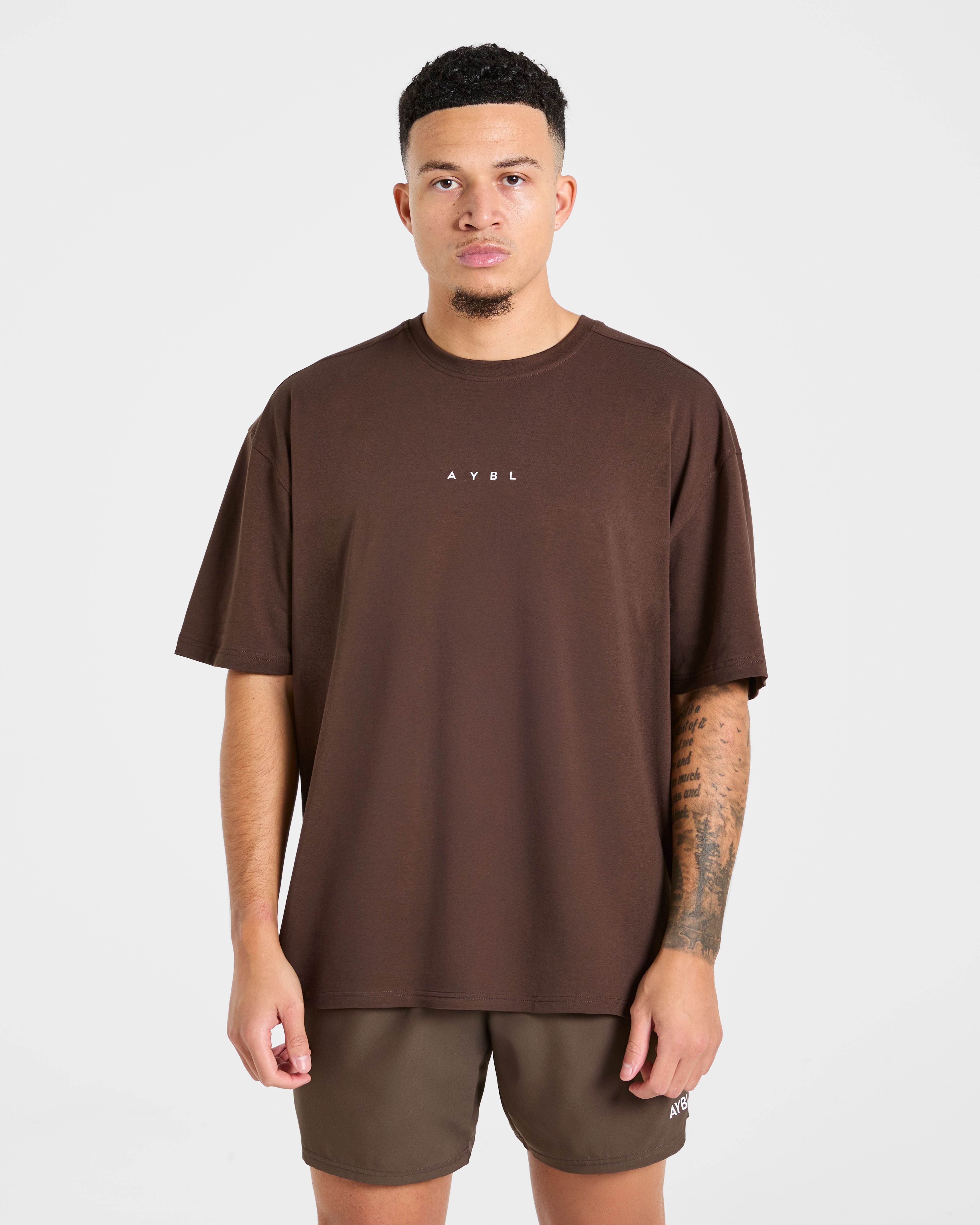Force Oversized T Shirt - Brown
