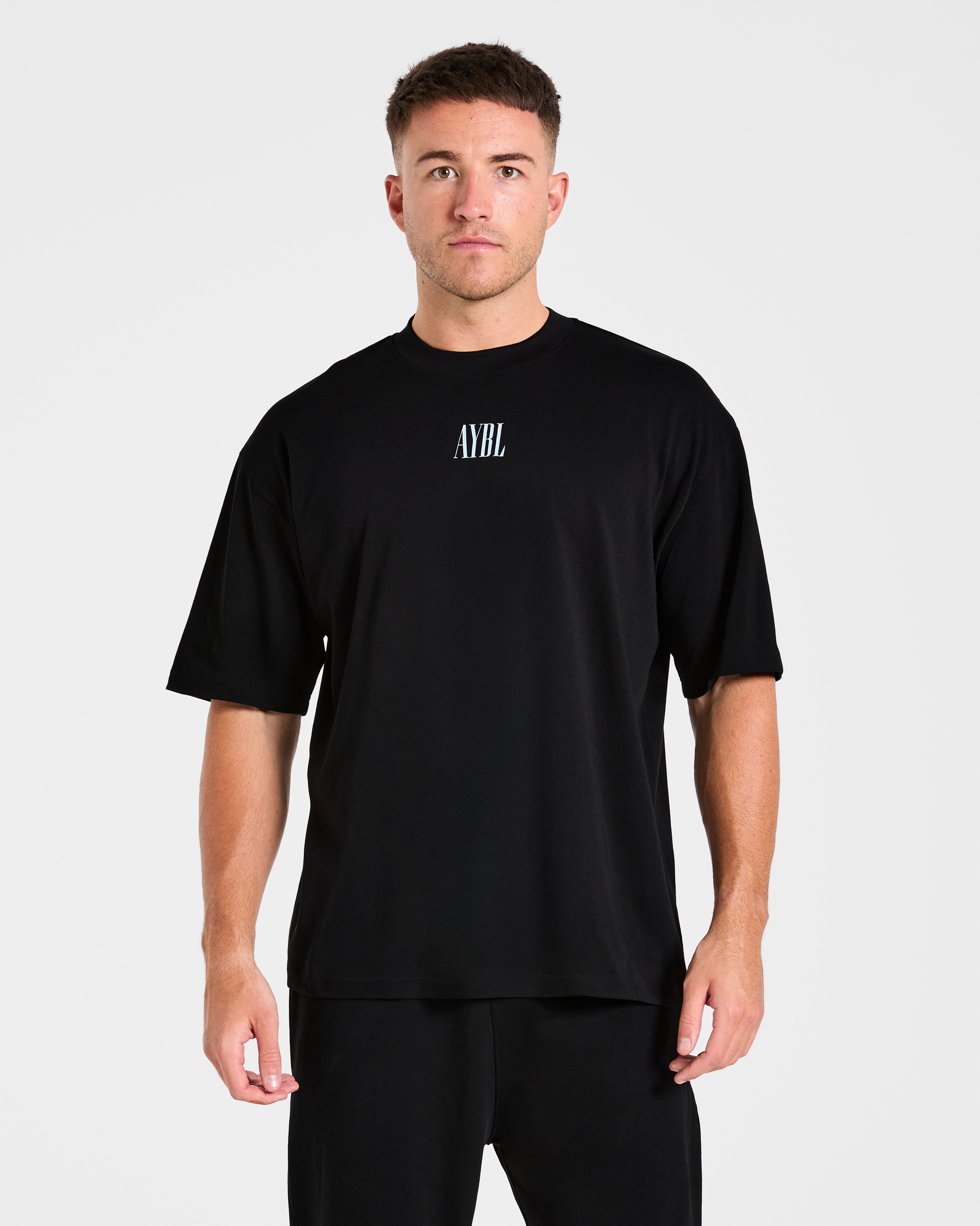 Strength Of Titans Oversized T Shirt - Black