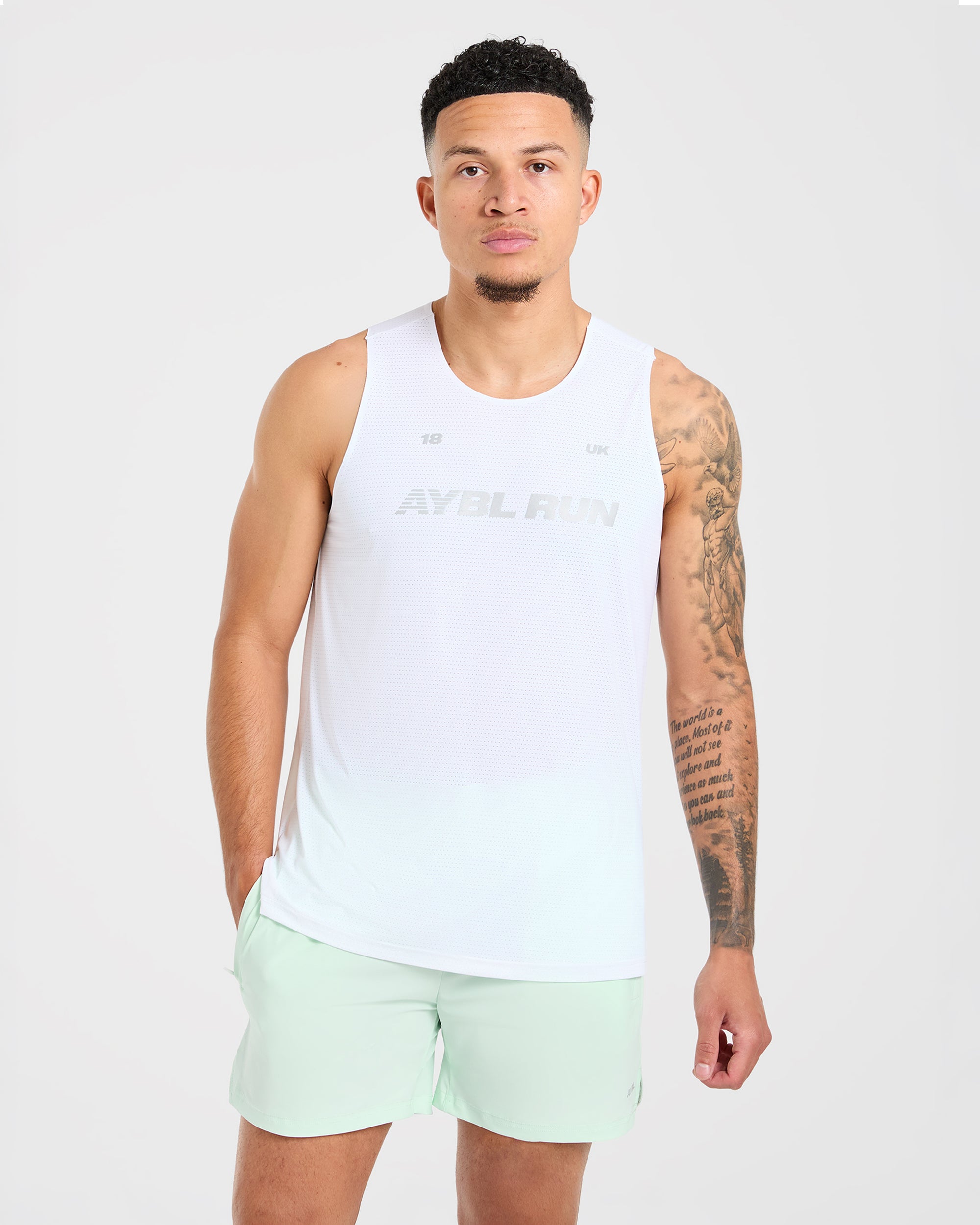 Run Loose Tank - White