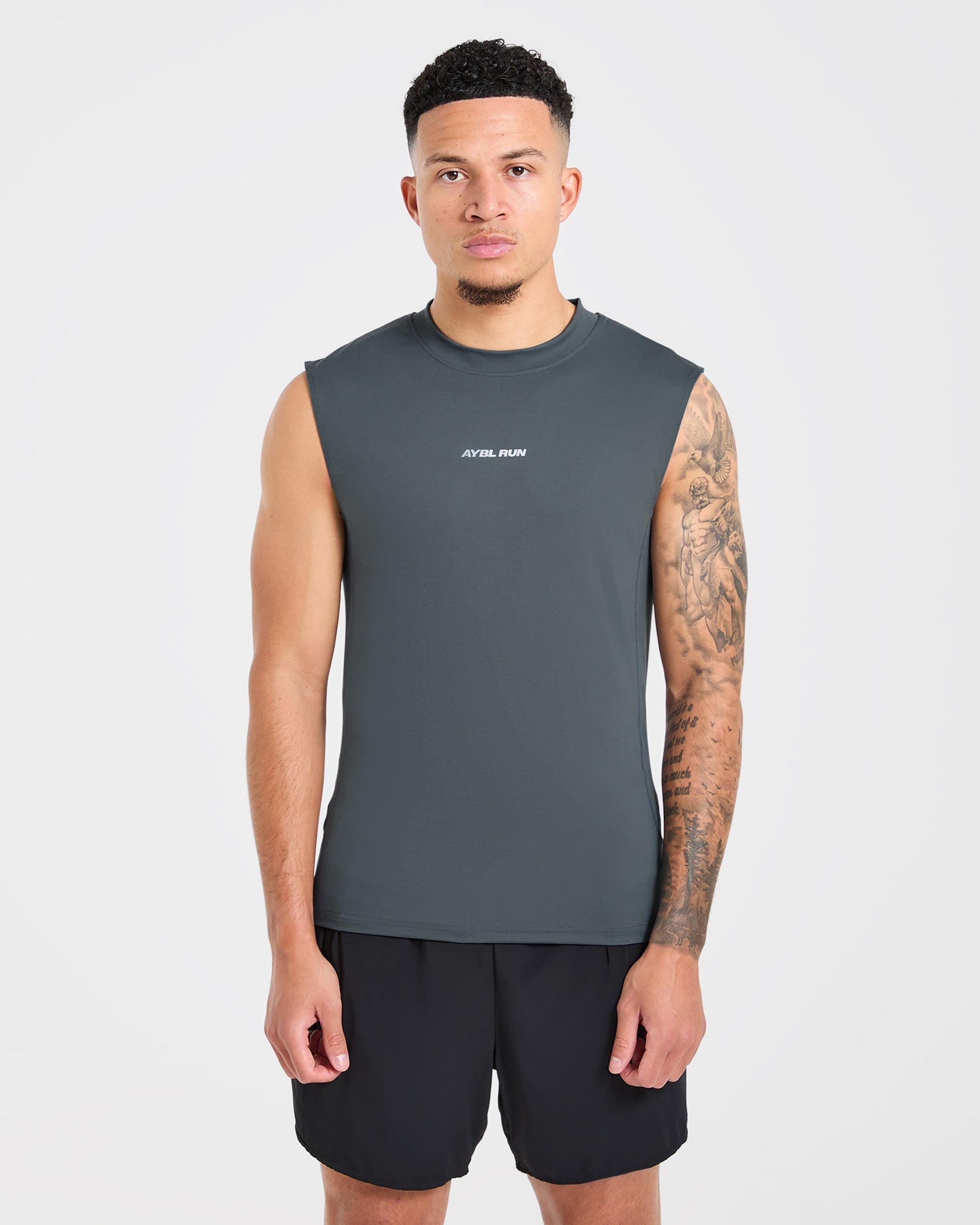 Run Slim Tank - Slate Blue