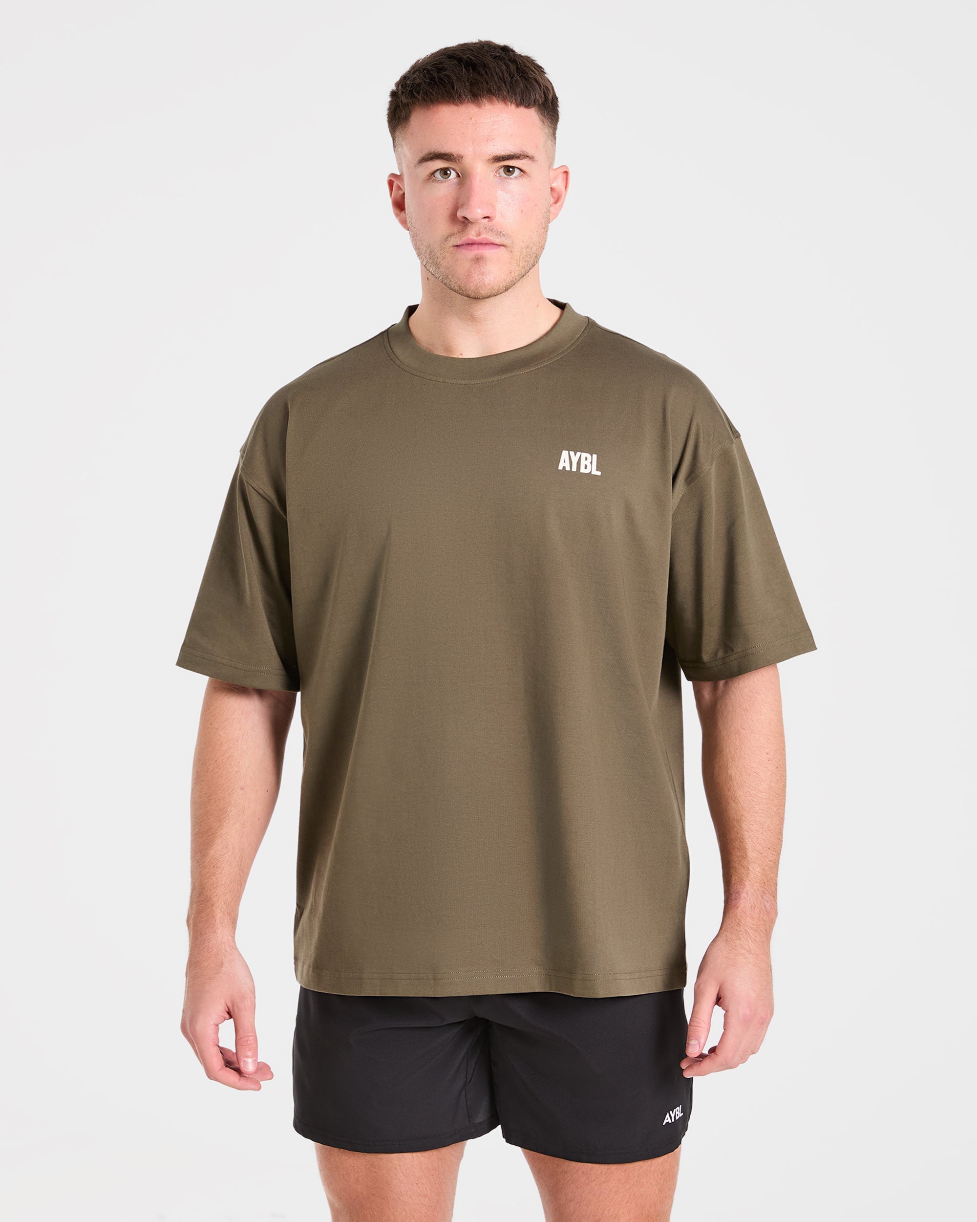 AYBL Iron Club Oversized T Shirt - Olive Green