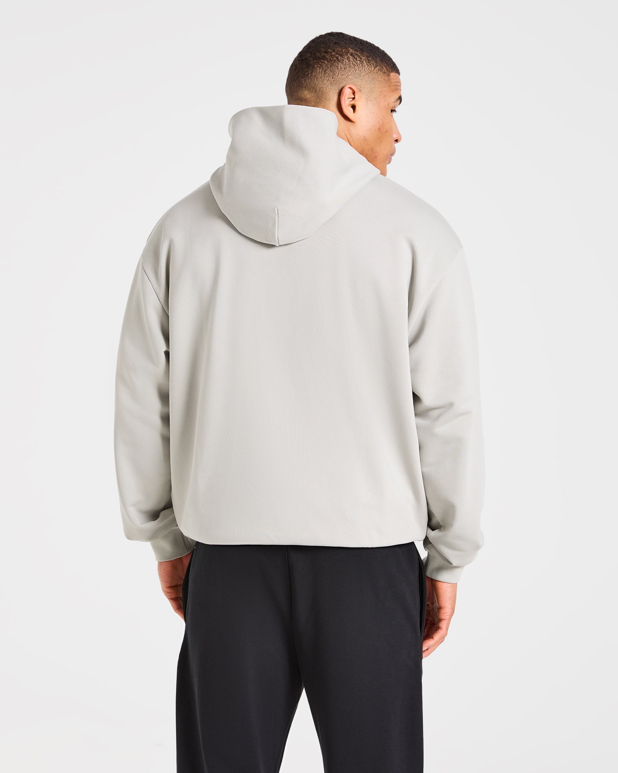 Strength Division Oversized Hoodie - Iced Grey