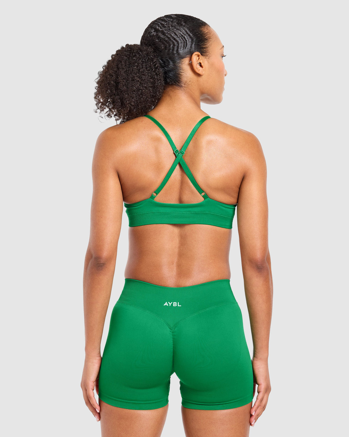 Enhance Seamless Sports Bra - Racing Green