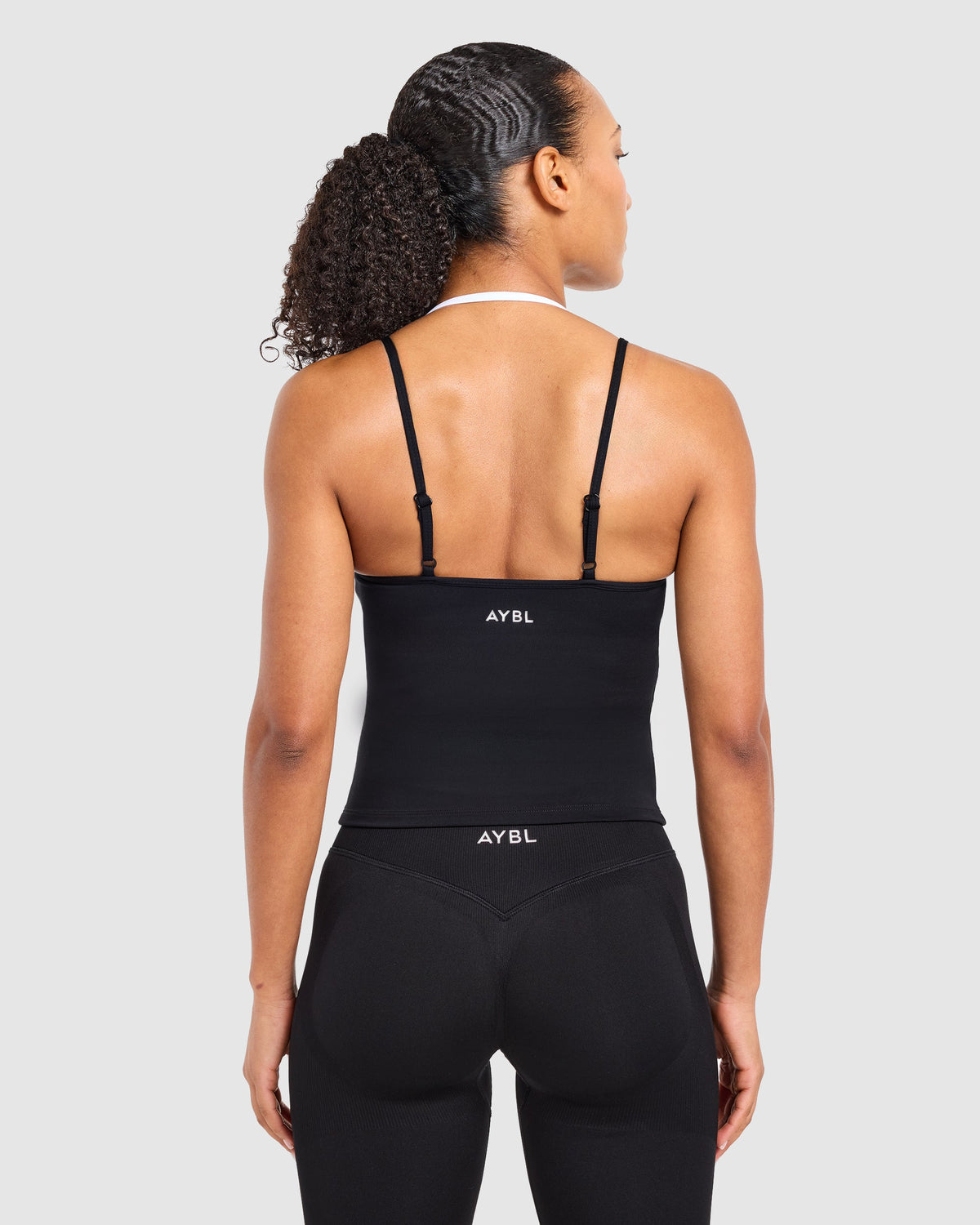 Double Layered Tank Top - Black/White