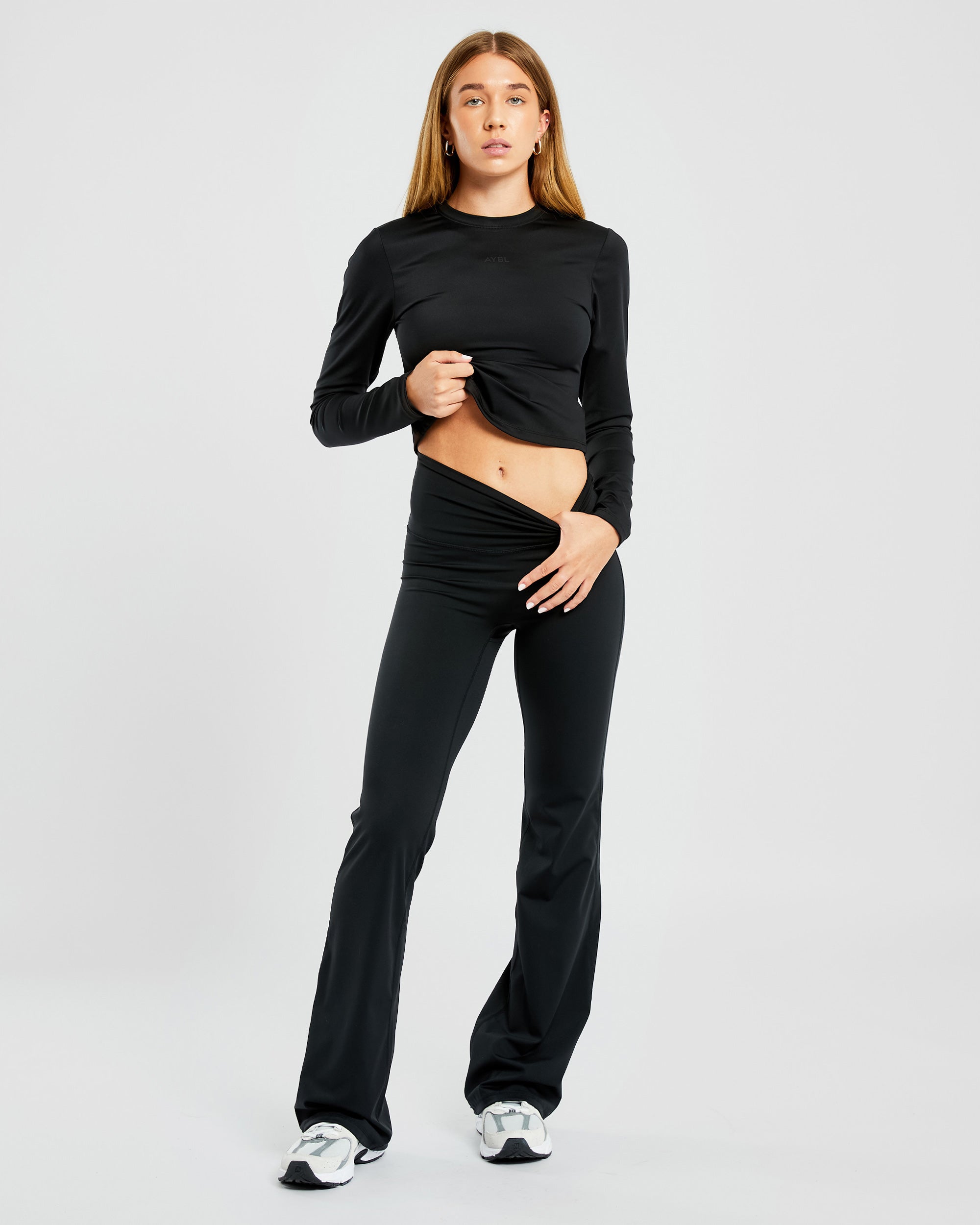 Sculpt Long Sleeve Top - Black