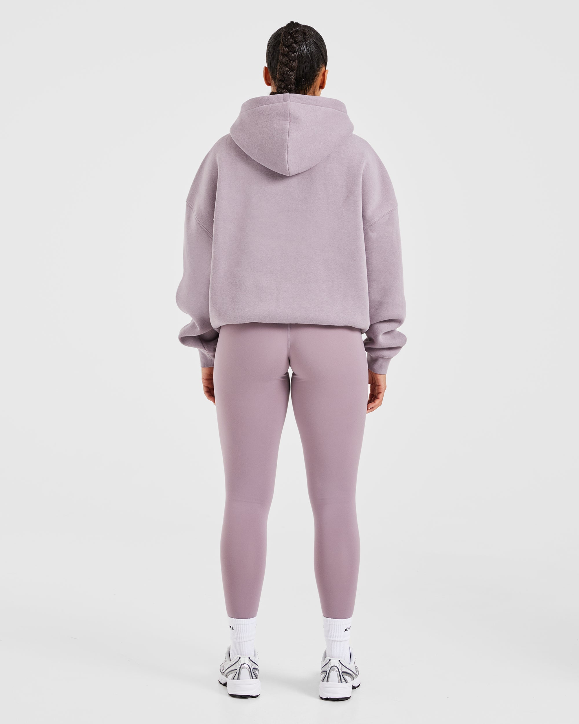 Sport Outline Oversized Hoodie - Mauve Purple