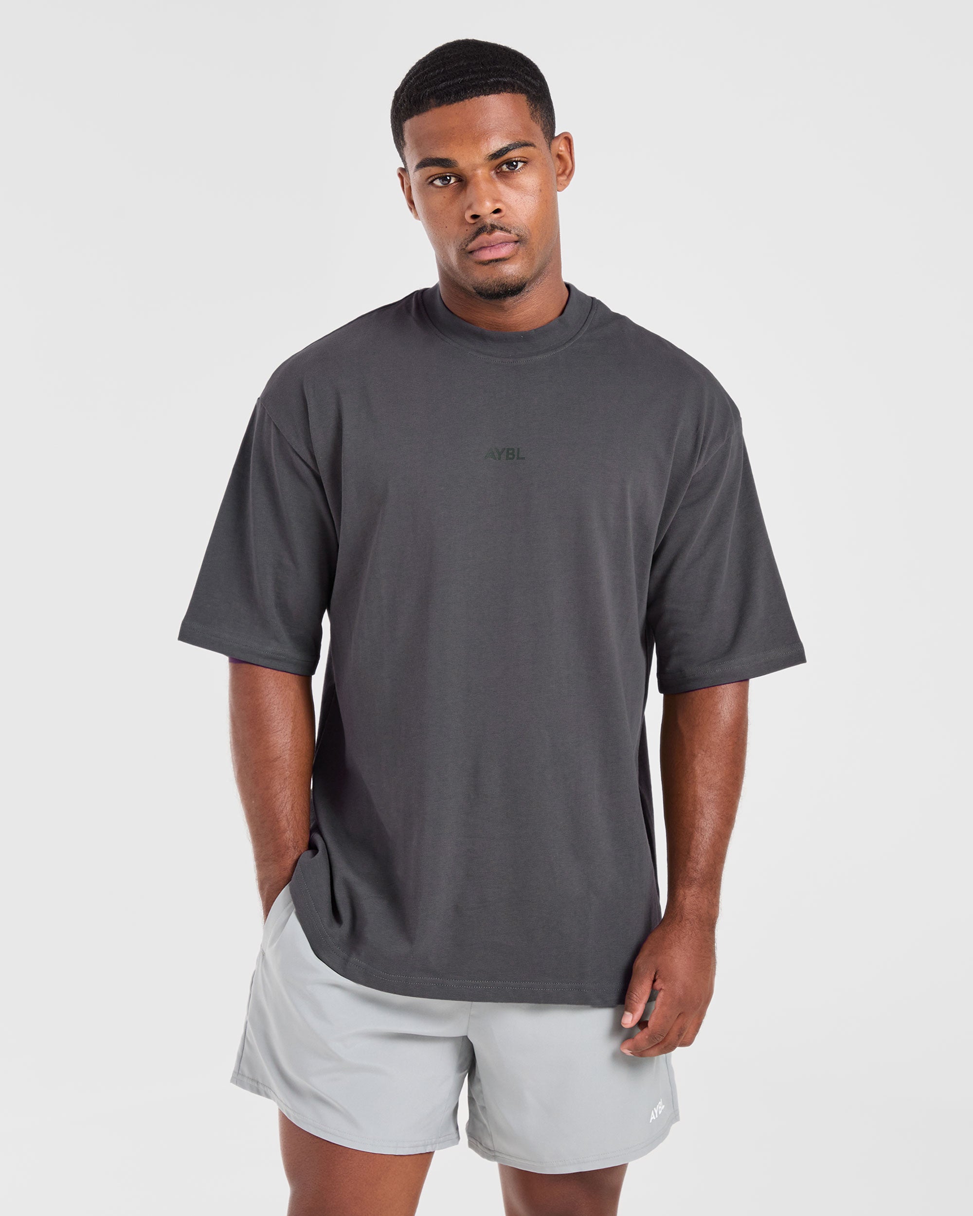 Craft Oversized T Shirt Charcoal - Main Image