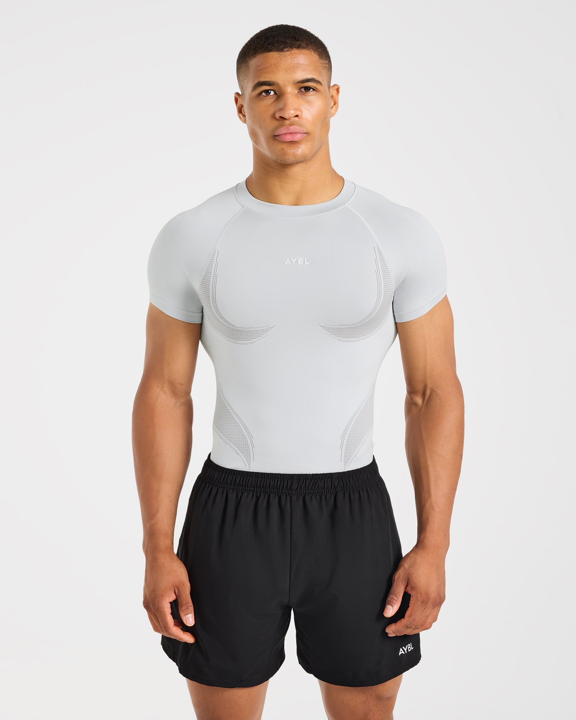 Charge Seamless T Shirt - Light Grey