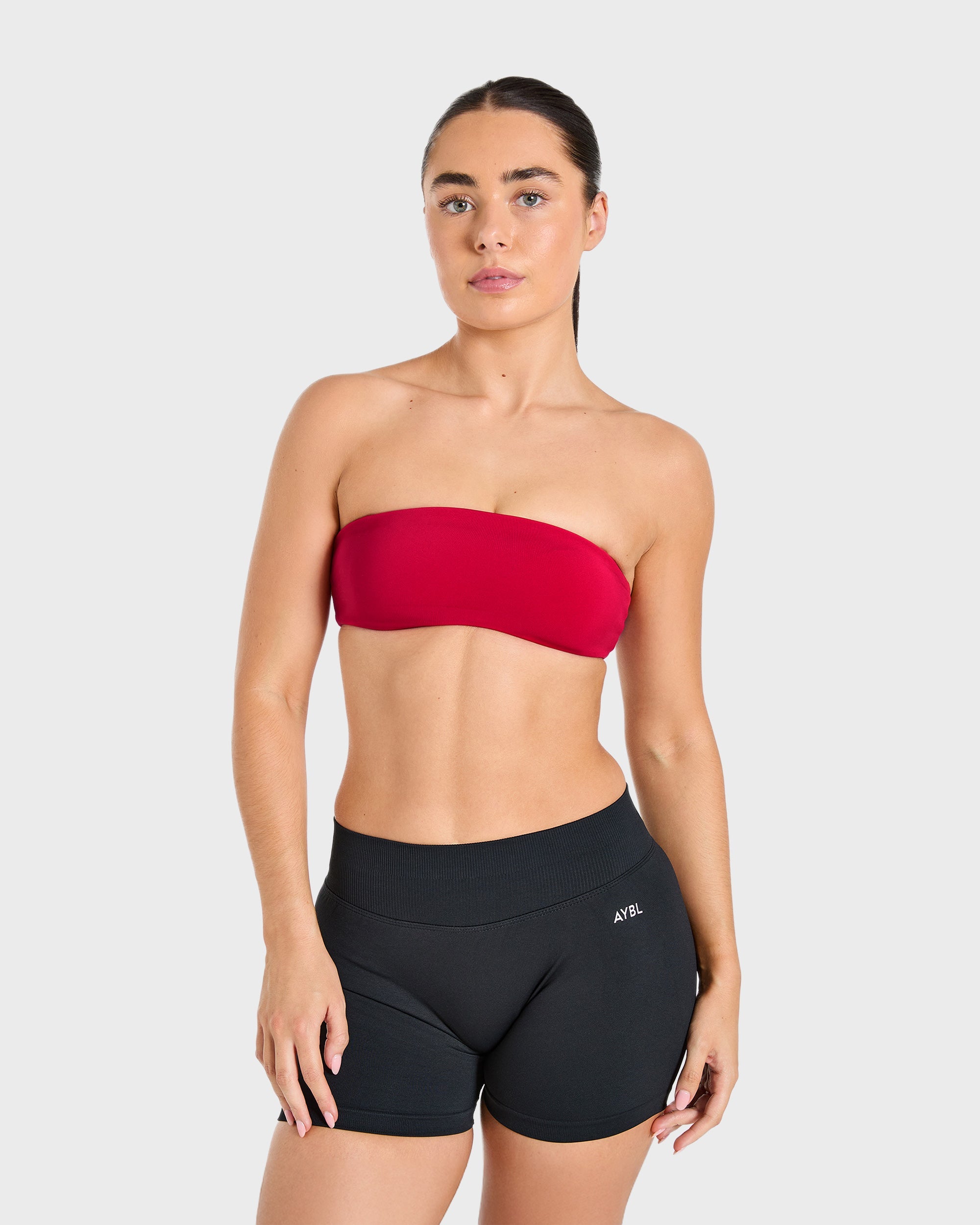 Essential Bandeau Sports Bra - Raspberry