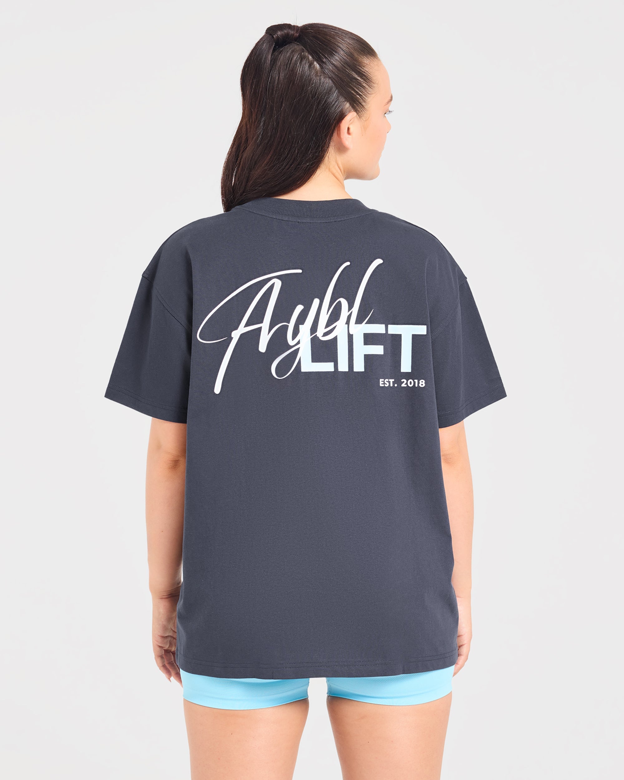 Lift Graphic 2.0 Oversized T Shirt - Navy