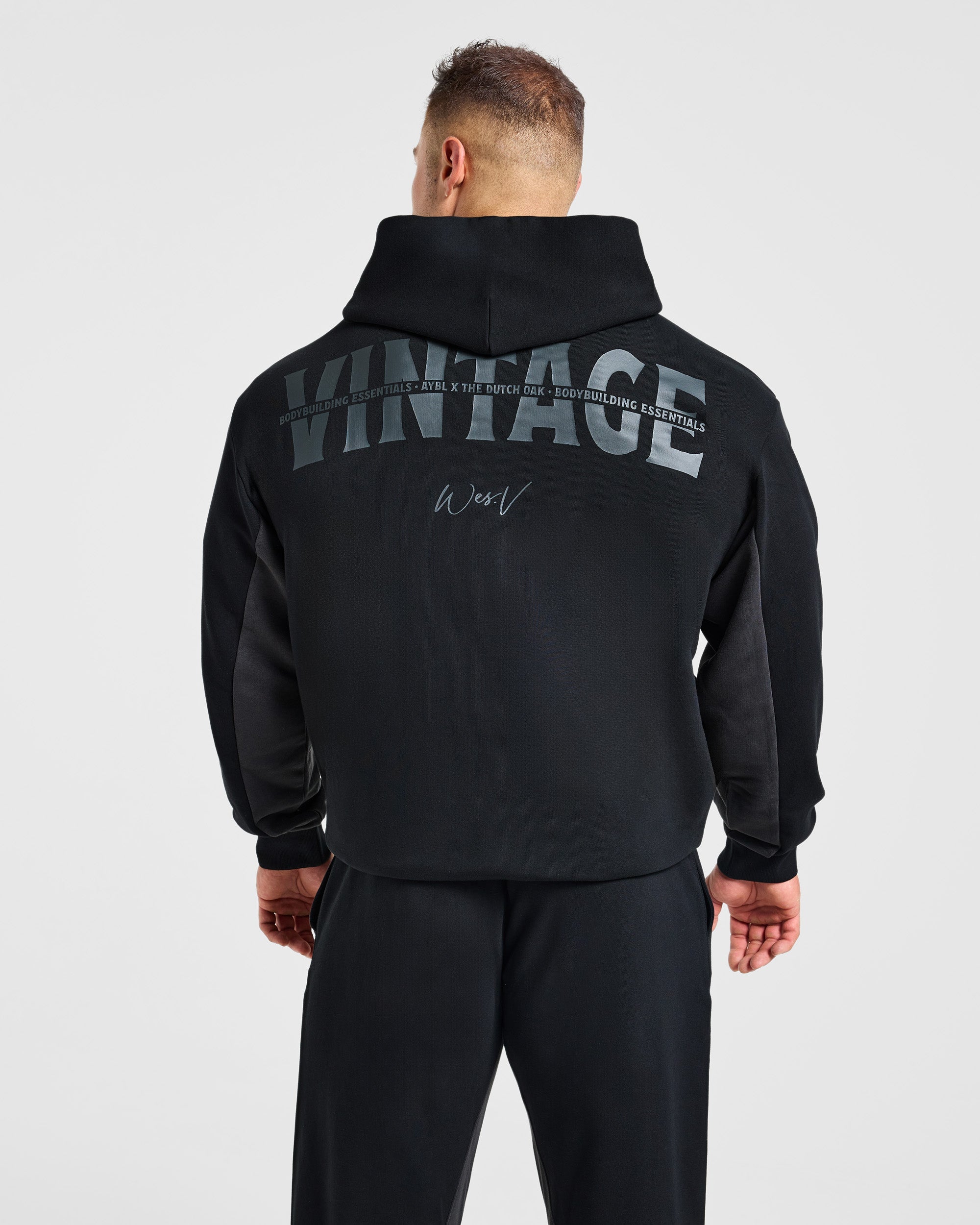 Wesley Vissers x Oversized Zip Up Hoodie - Black
