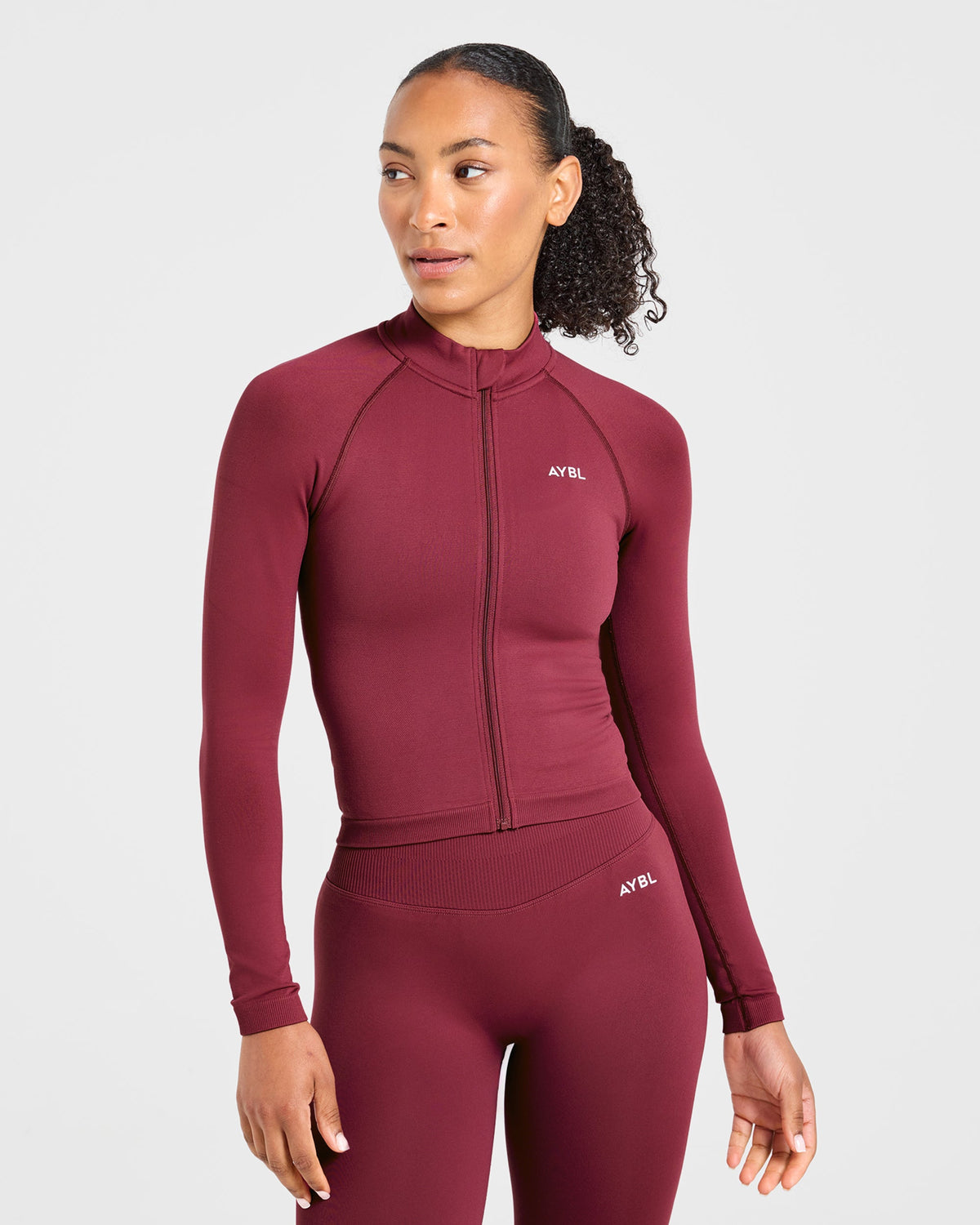 Enhance Seamless Jacket - Mahogany Red