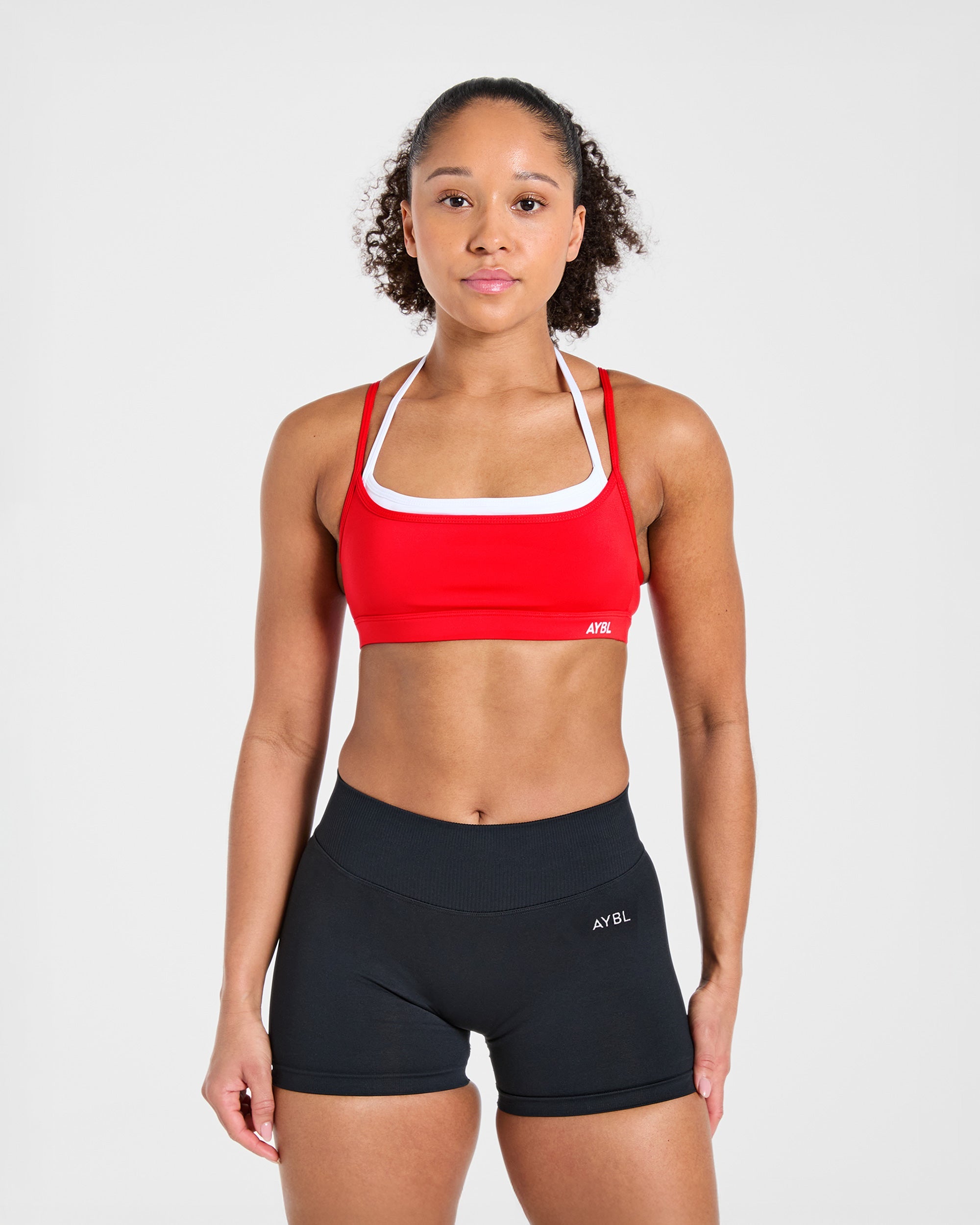 Essential Double Layer Sports Bra - Vibrant Red