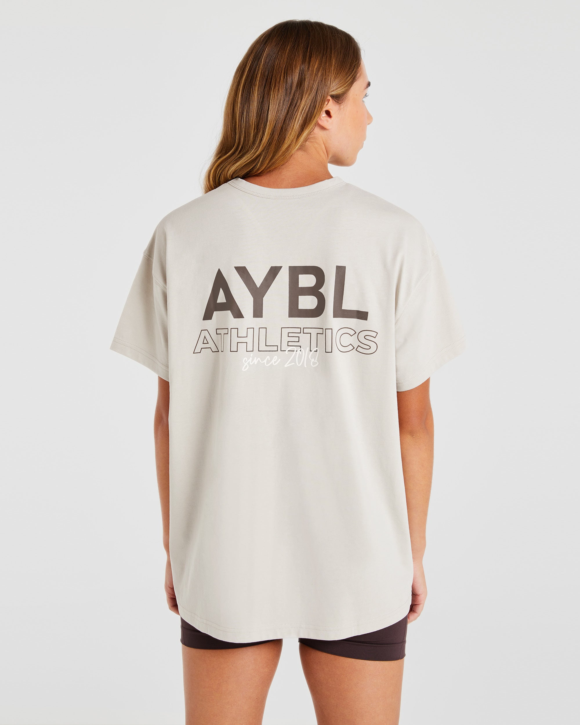 AYBL Athletics Oversized T Shirt Beige