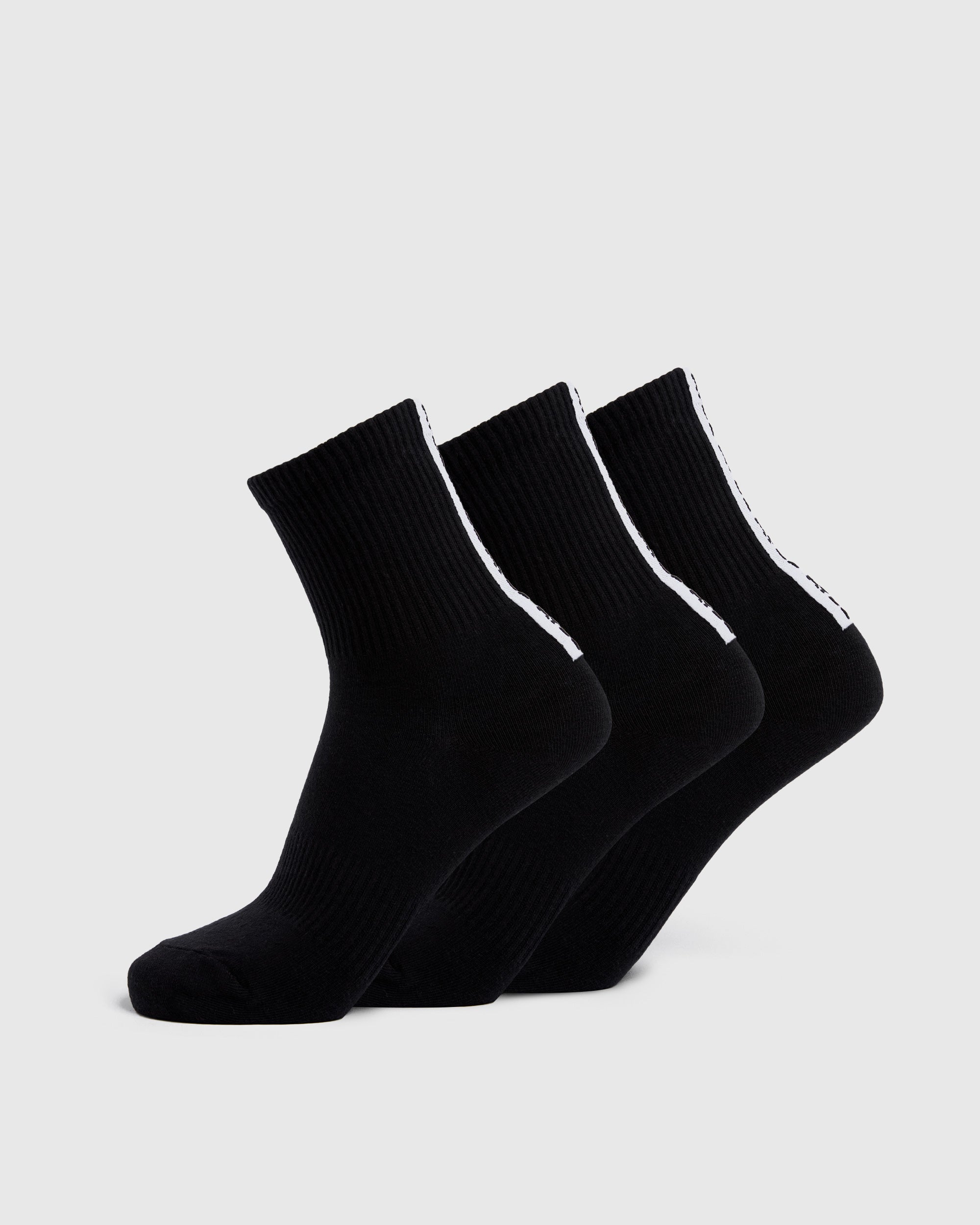 Everyday Back Stripe Crew Socks (3 Pack)
