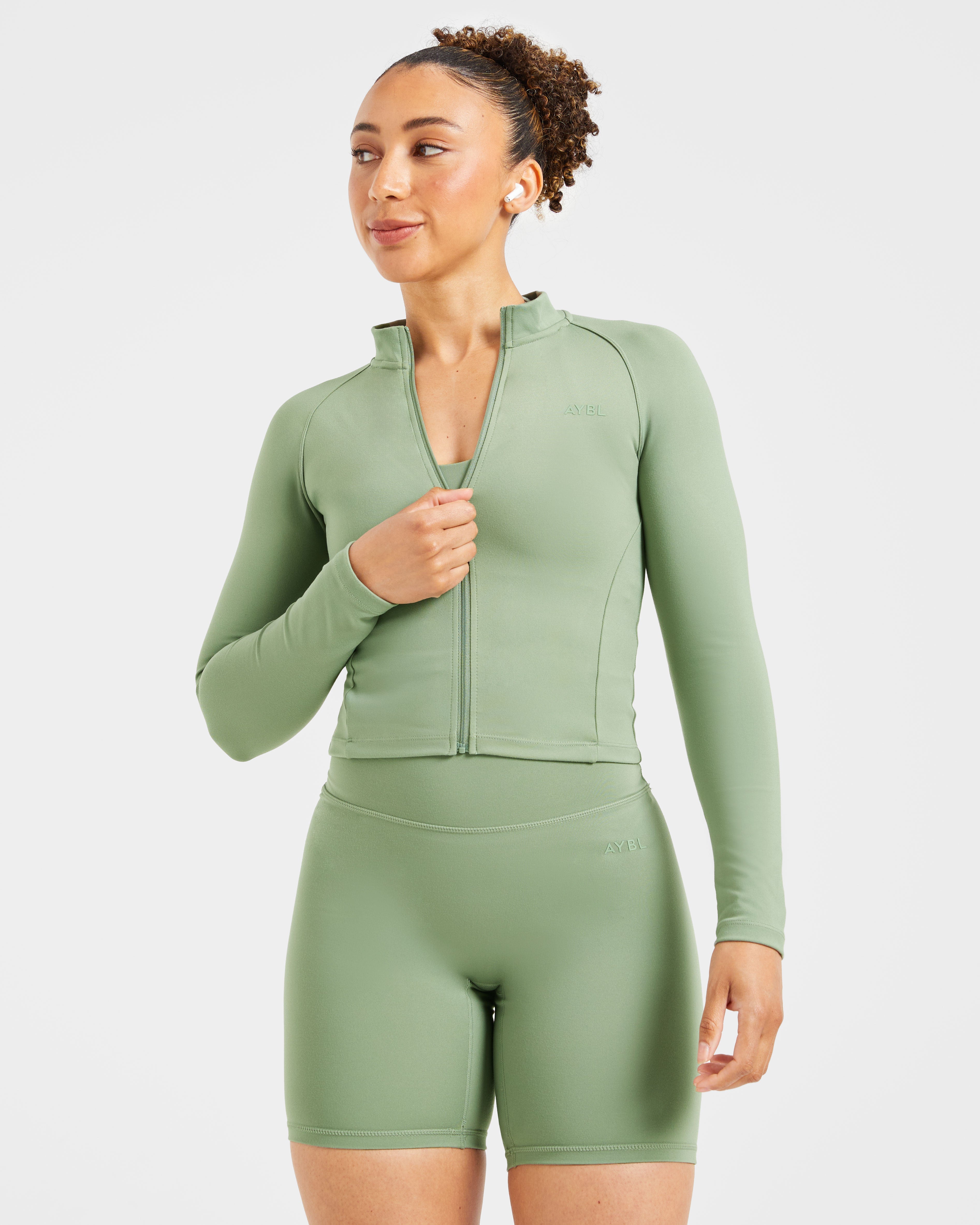 Staple Zip Jacket - Olive Green