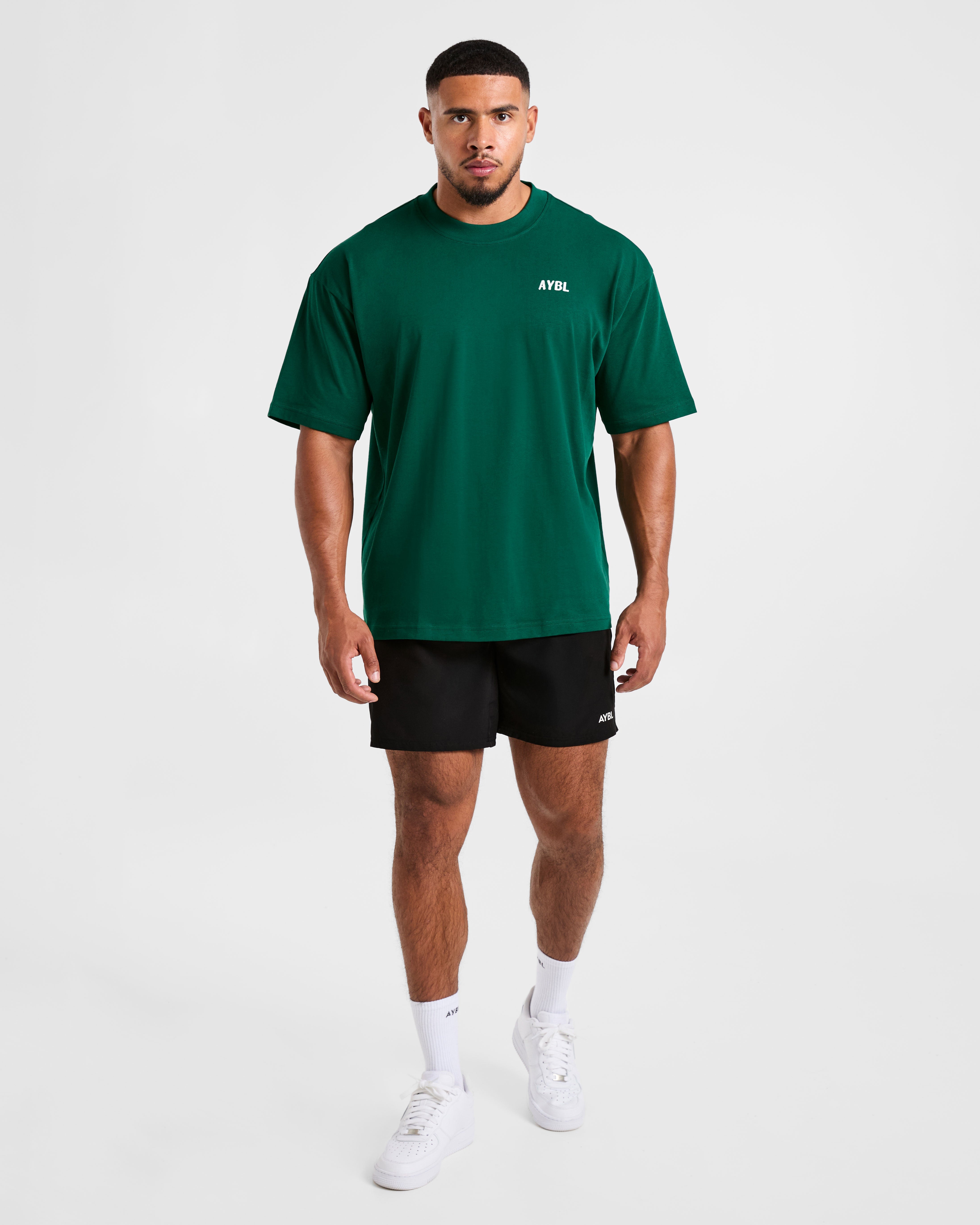 Lift Heavy Oversized T Shirt - Forest Green