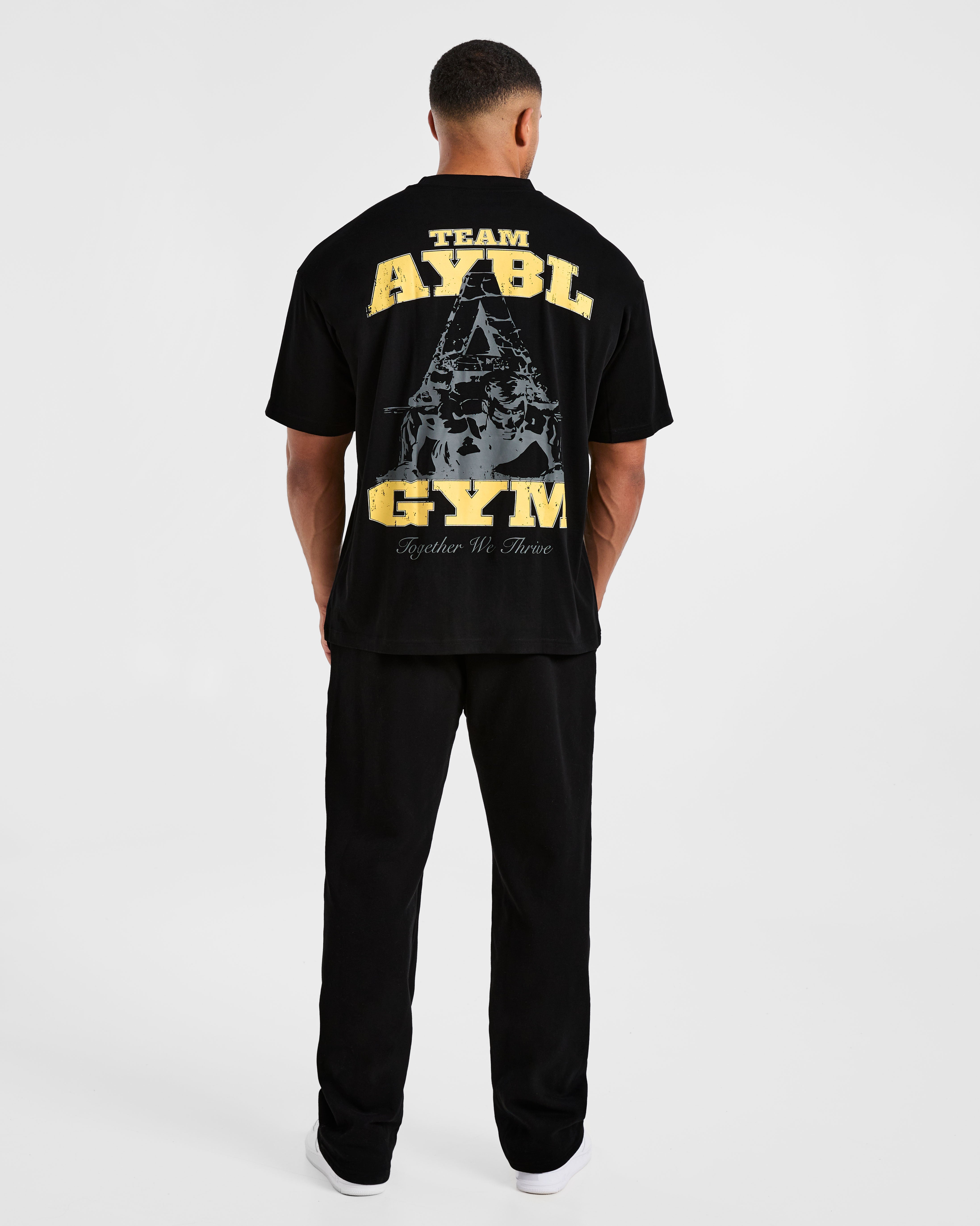 Team AYBL Oversized T Shirt - Black/Yellow