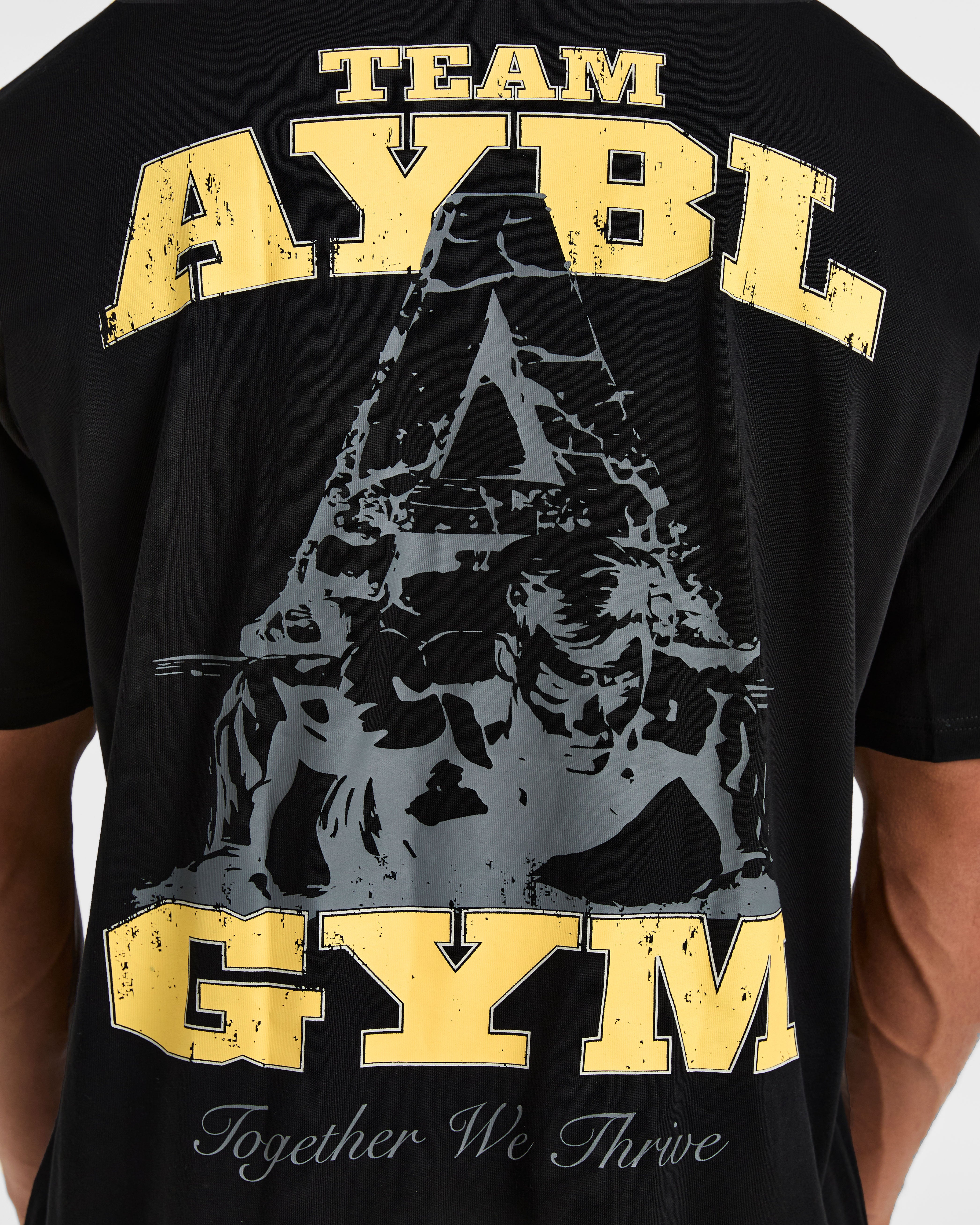 Team AYBL Oversized T Shirt - Black/Yellow