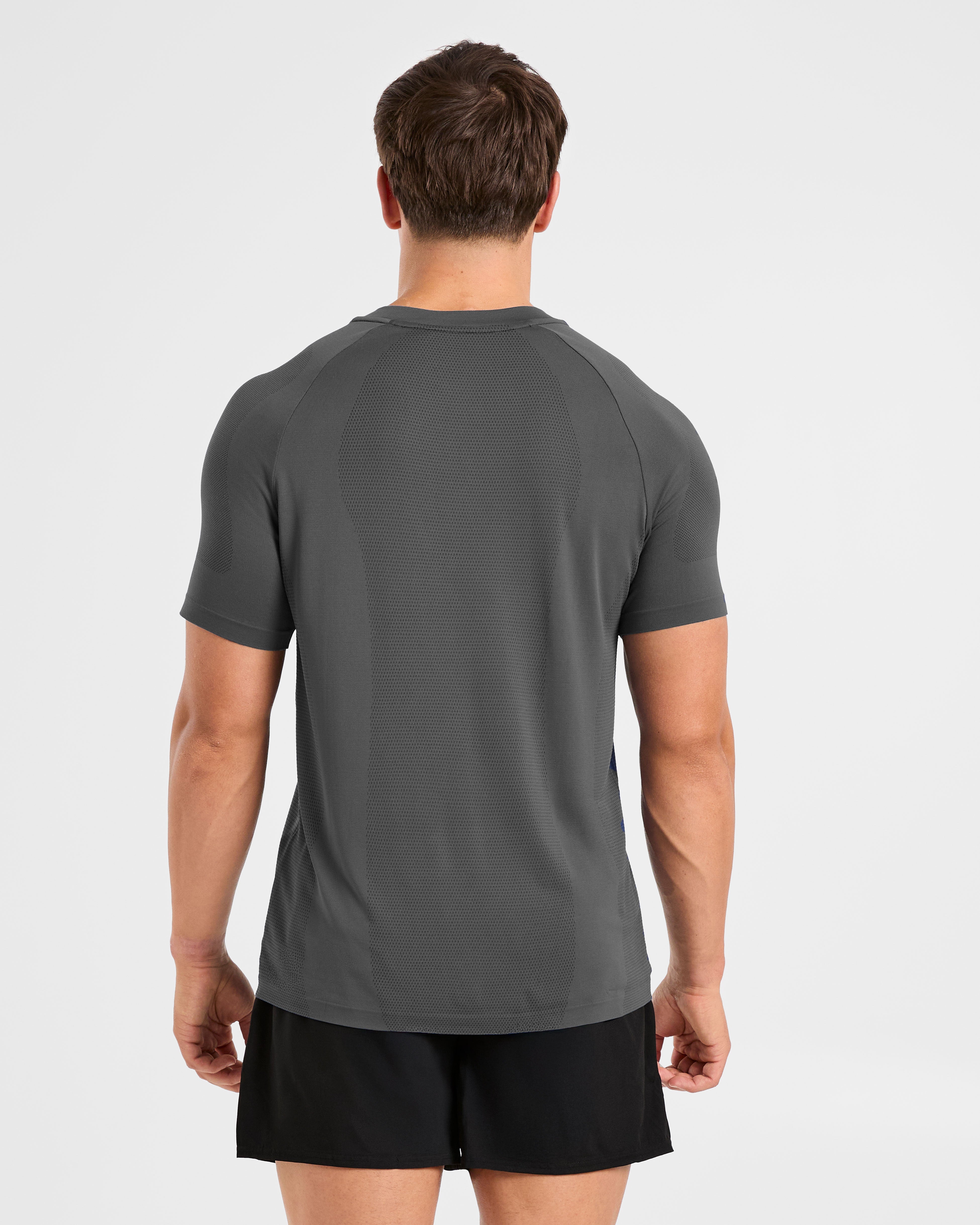 Attain Seamless T Shirt - Storm Grey