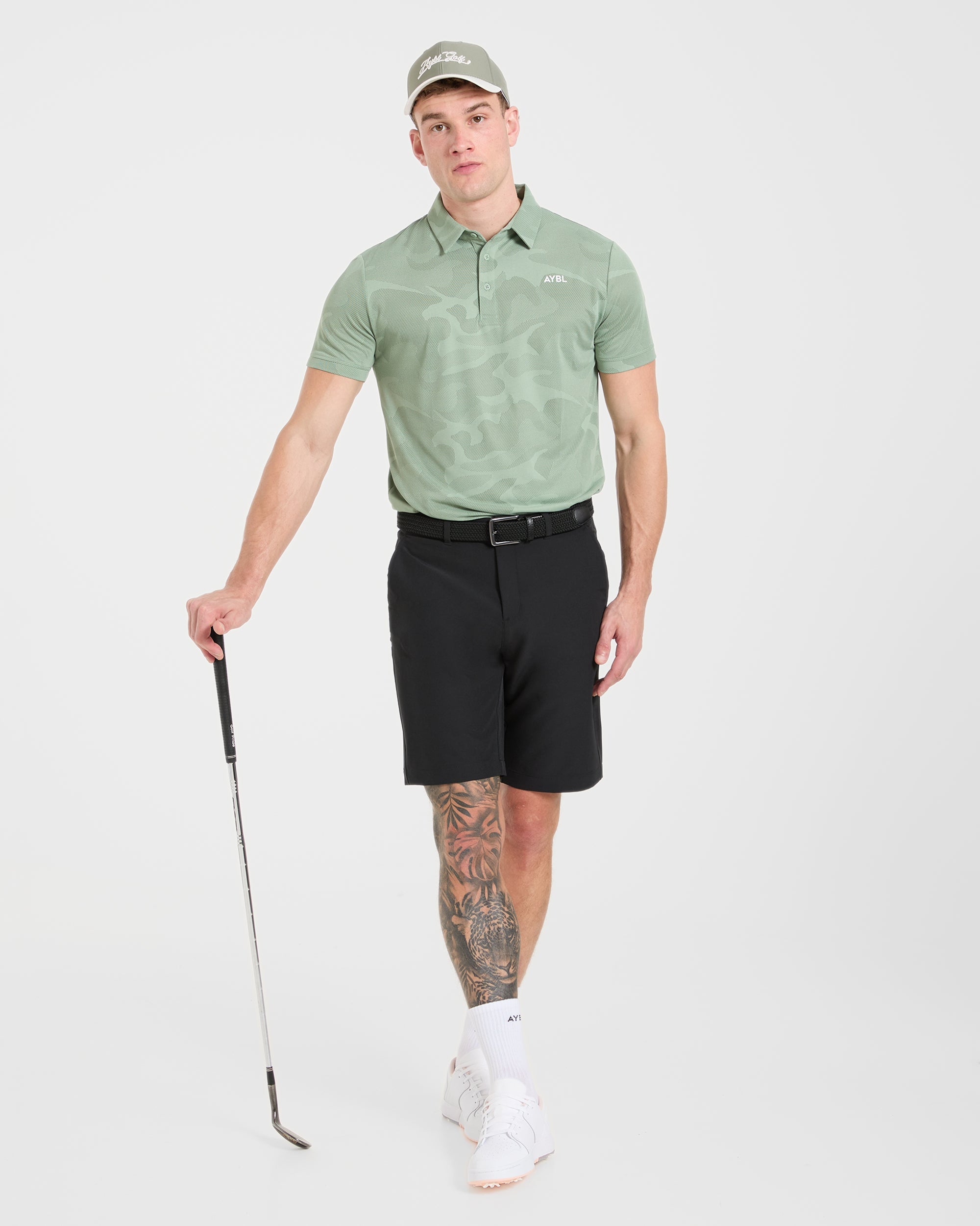 Camo Polo - Muted Green