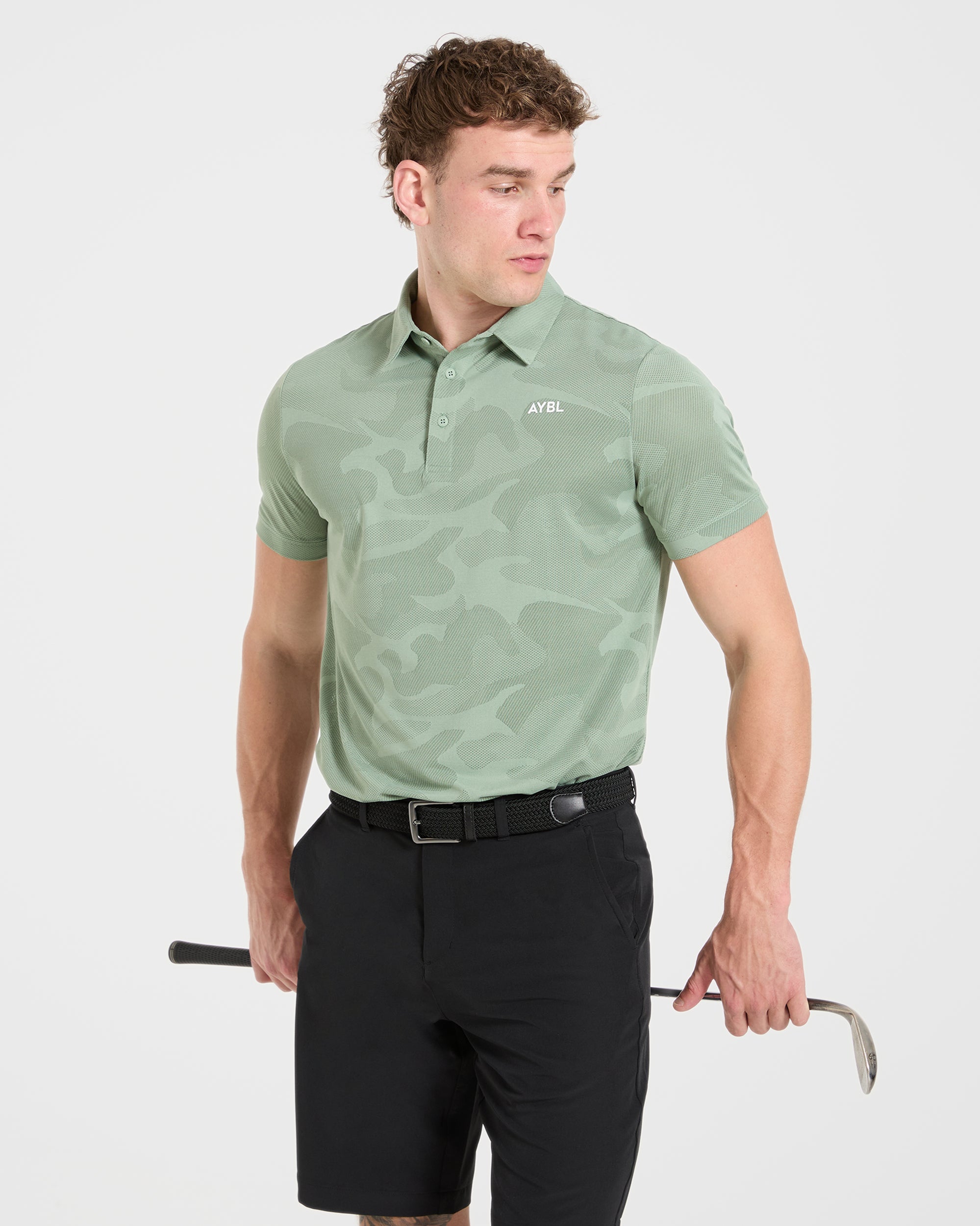 Camo Polo - Muted Green