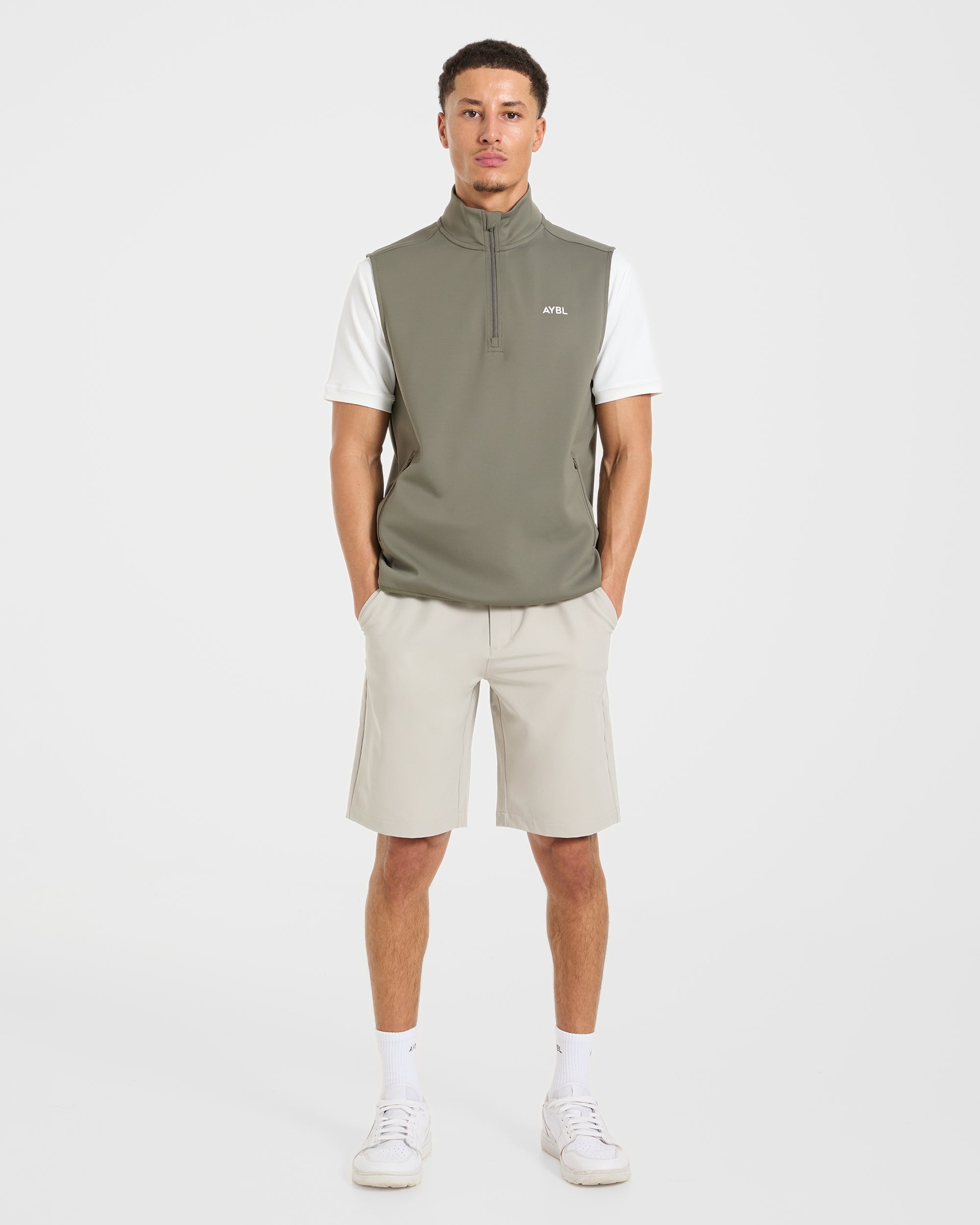 Precision 1/4 Zip Vest - Deep Sage