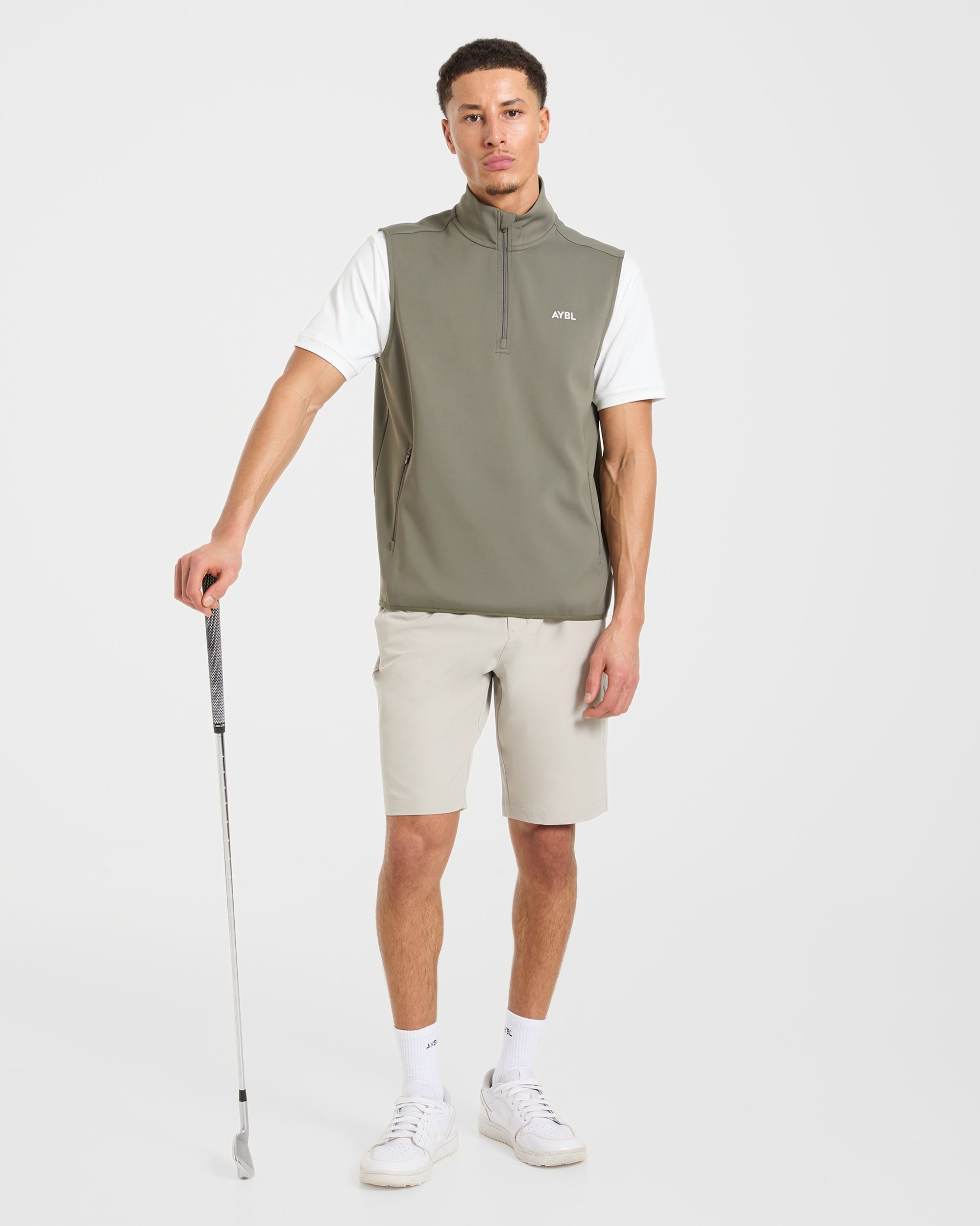 Precision 1/4 Zip Vest - Deep Sage