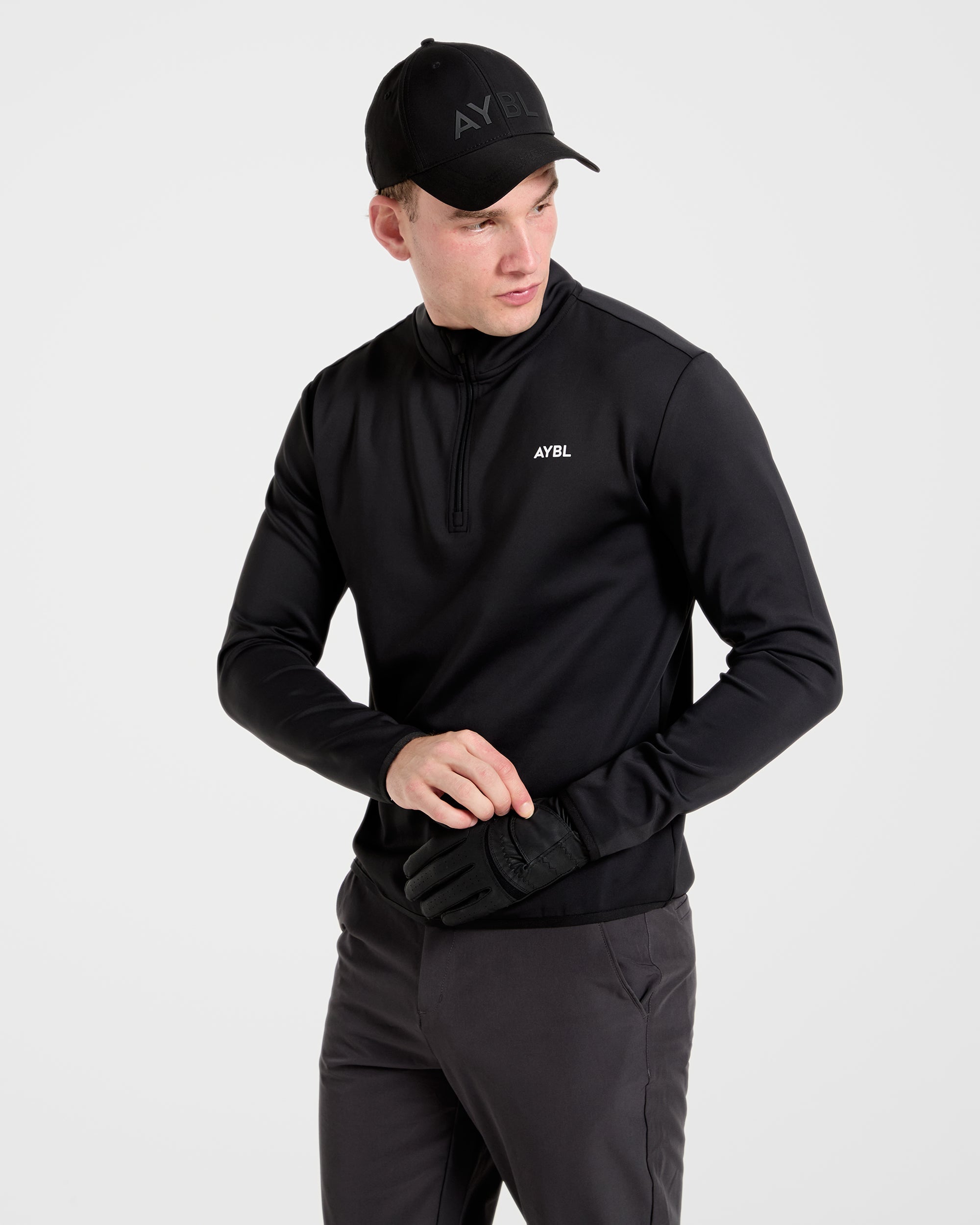 Precision 1/4 Zip Pullover - Black