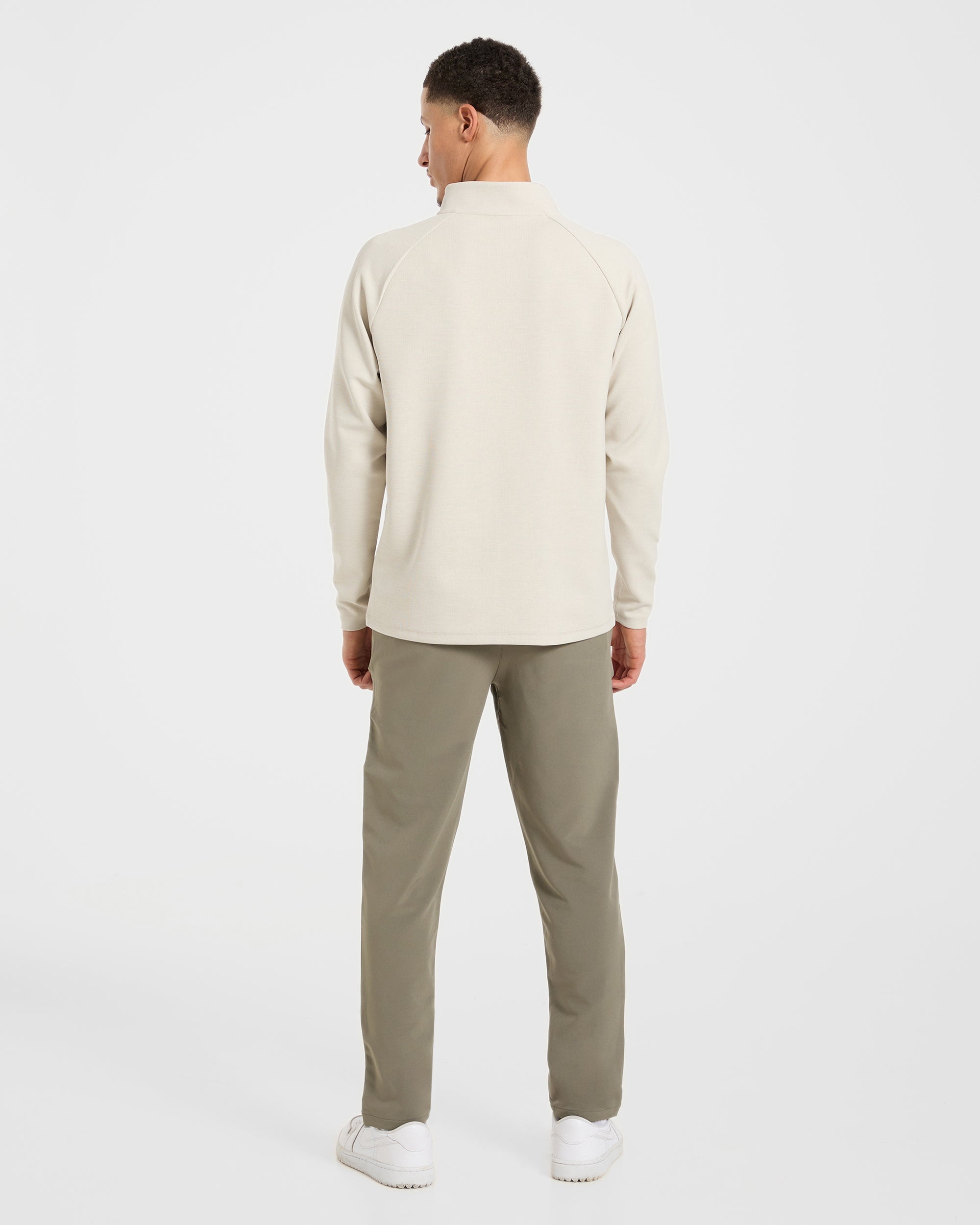Precision Hybrid 1/4 Zip Pullover - Sand