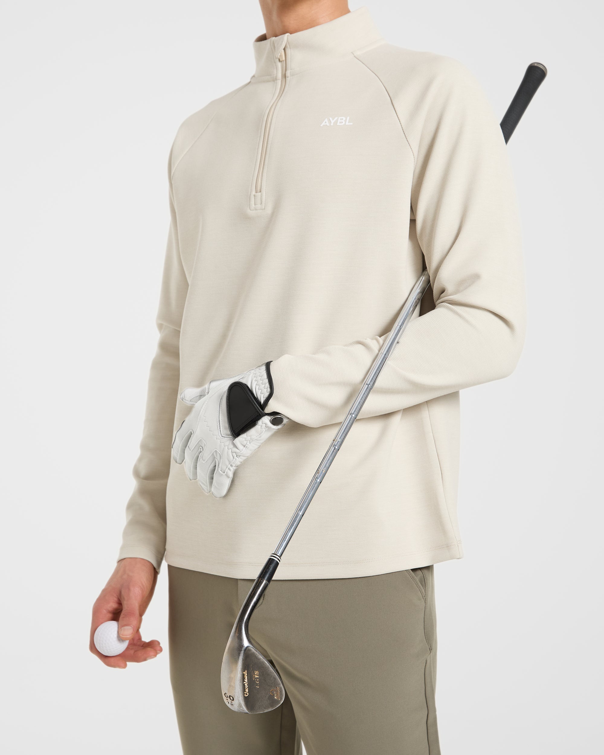 Precision Hybrid 1/4 Zip Pullover - Sand