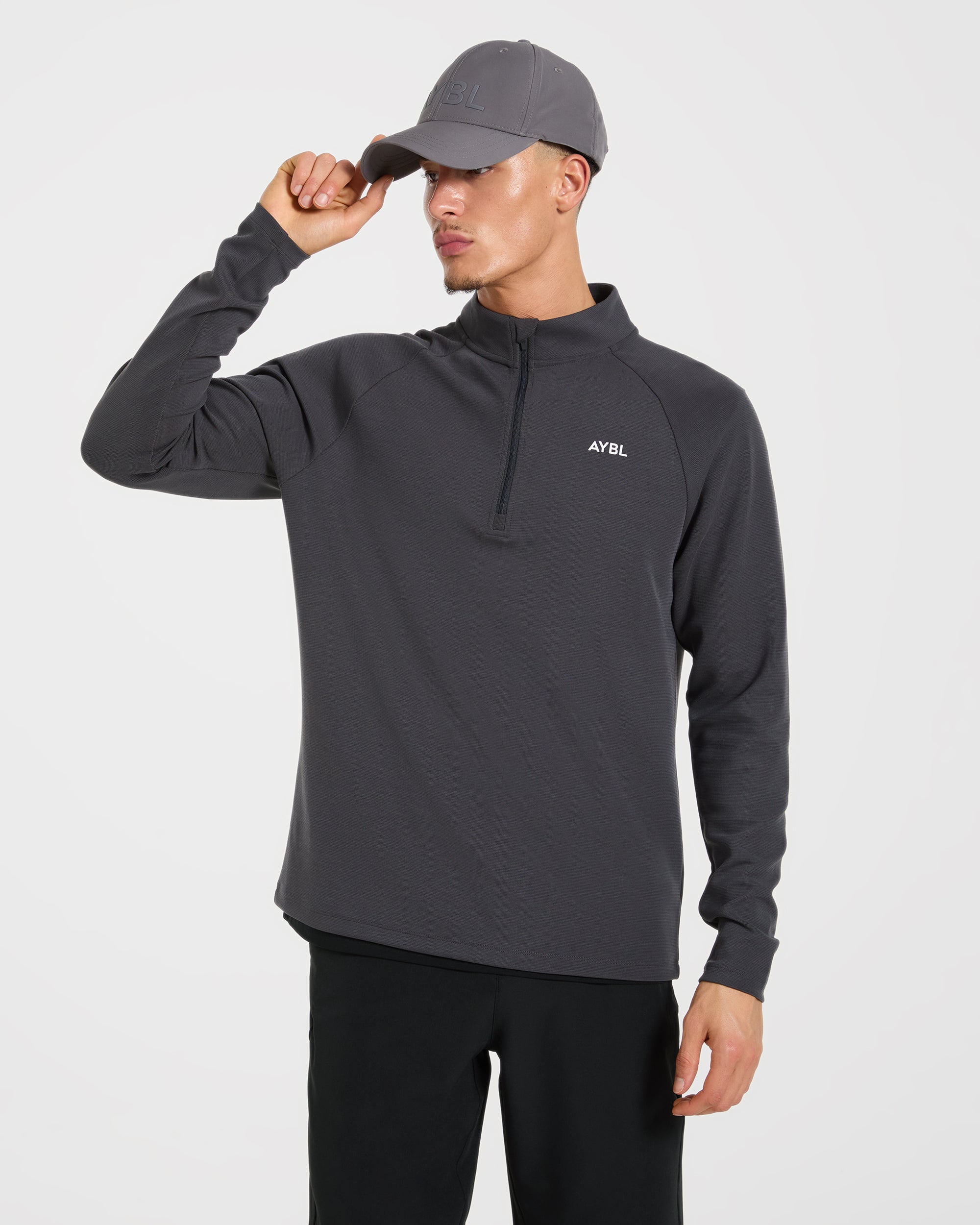 Precision Hybrid 1/4 Zip Pullover - Charcoal