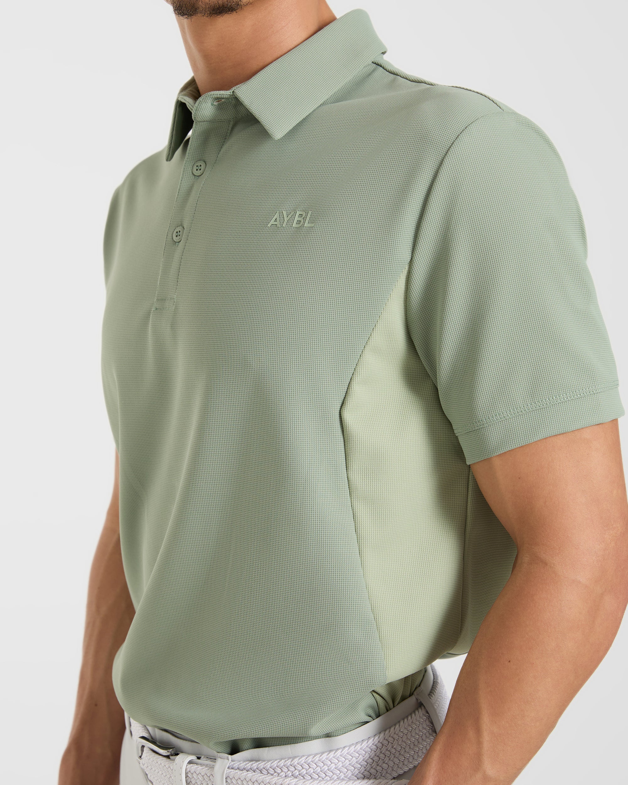 Edge Polo - Muted Olive Green