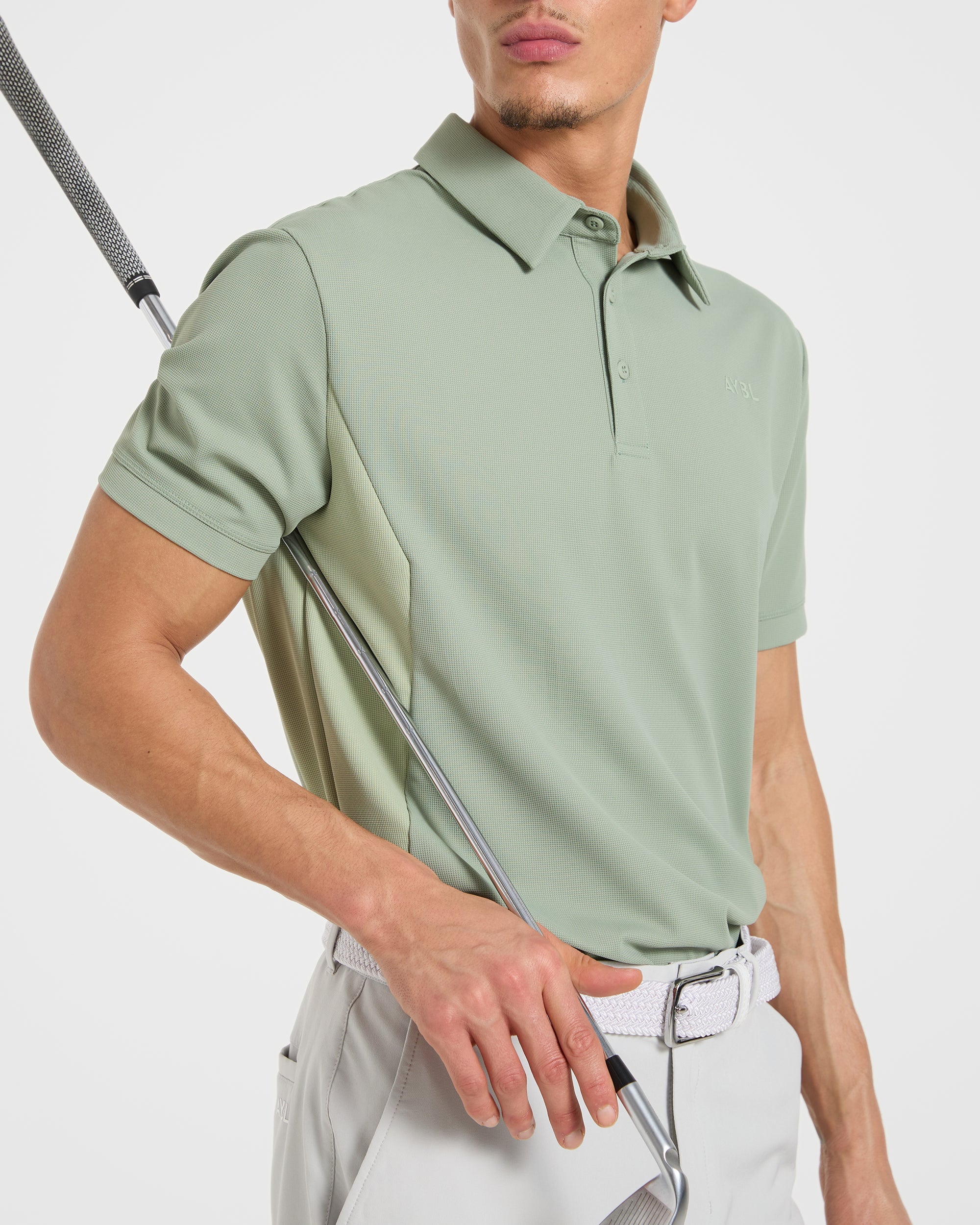 Edge Polo - Muted Olive Green