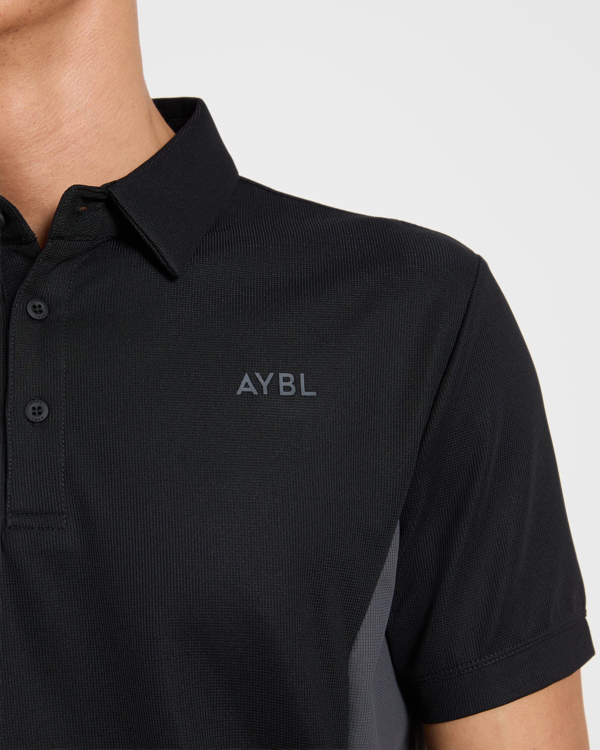 Edge Polo - Black/Charcoal
