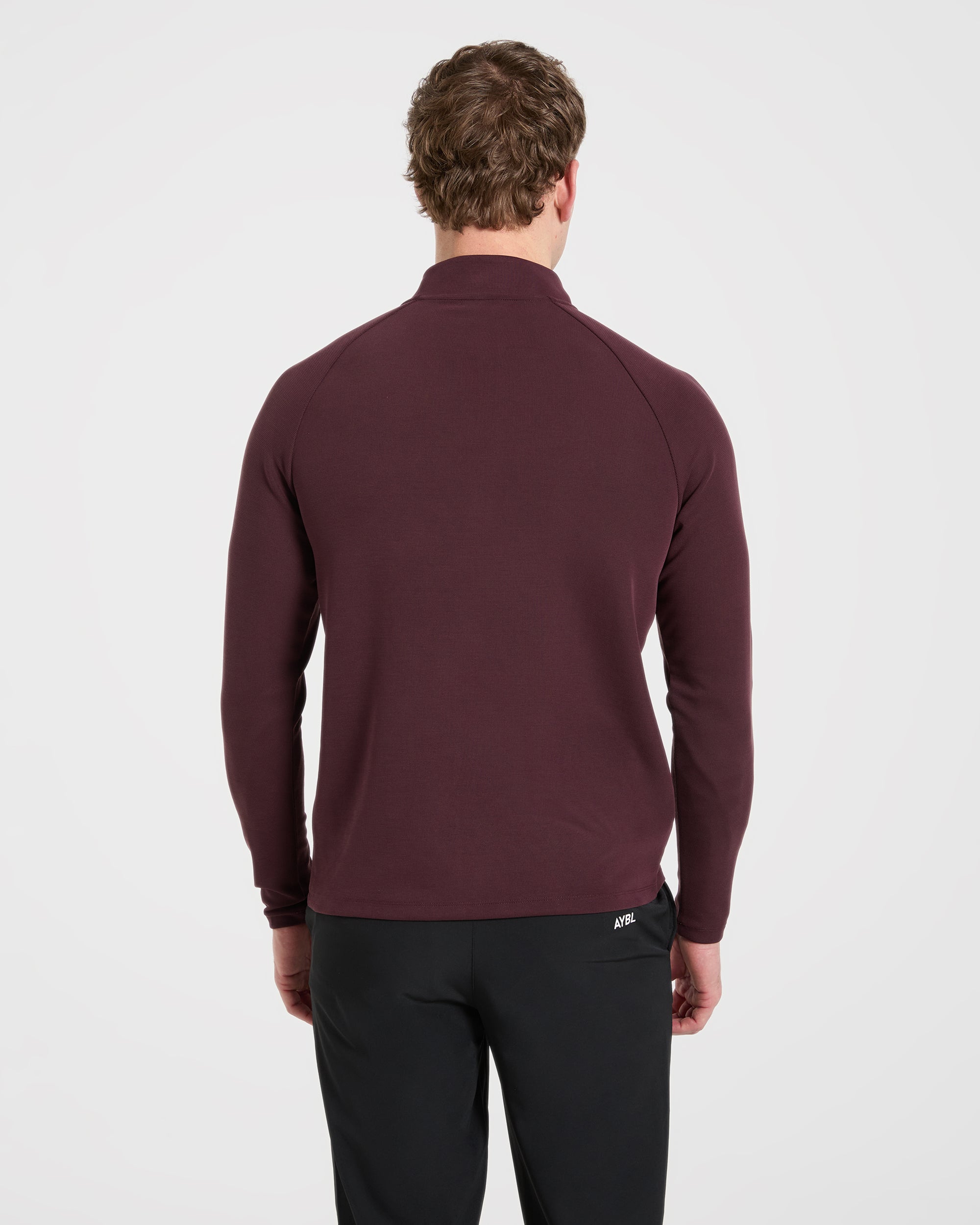 Precision Hybrid 1/4 Zip Pullover - Burgundy