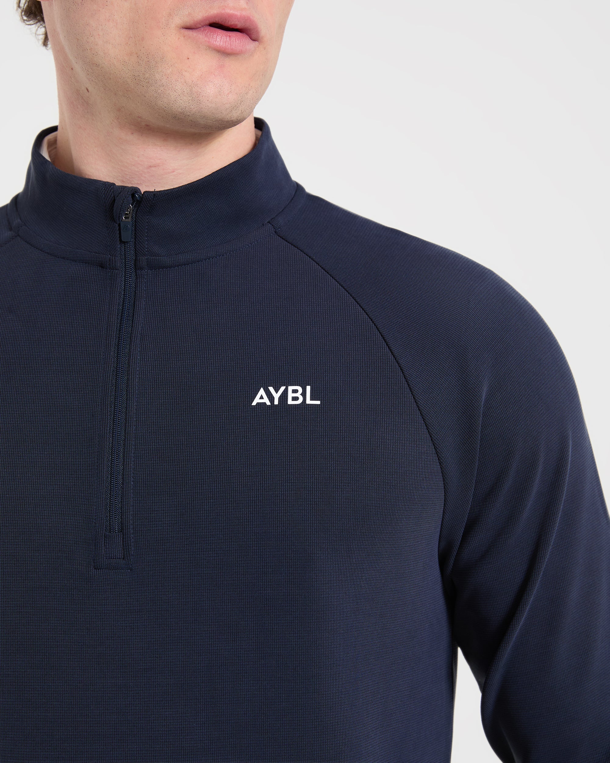 Precision Hybrid 1/4 Zip Pullover - Navy