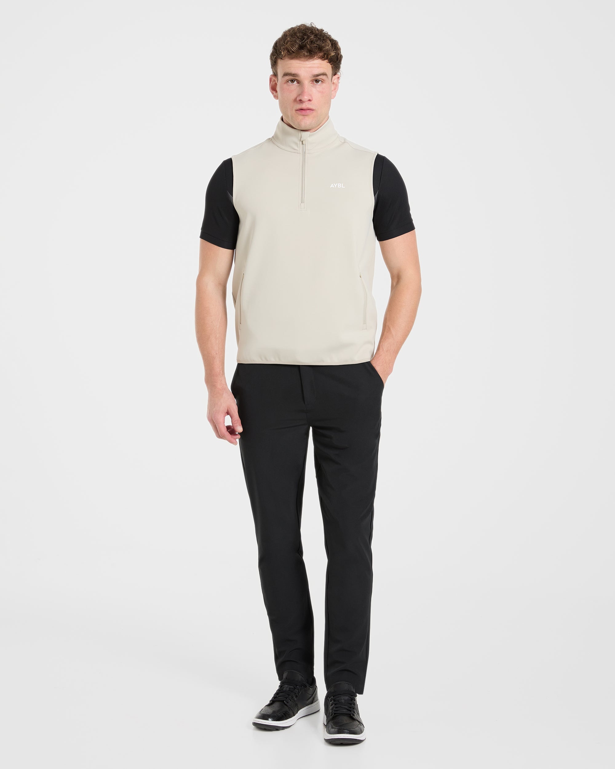 Precision 1/4 Zip Vest - Sand